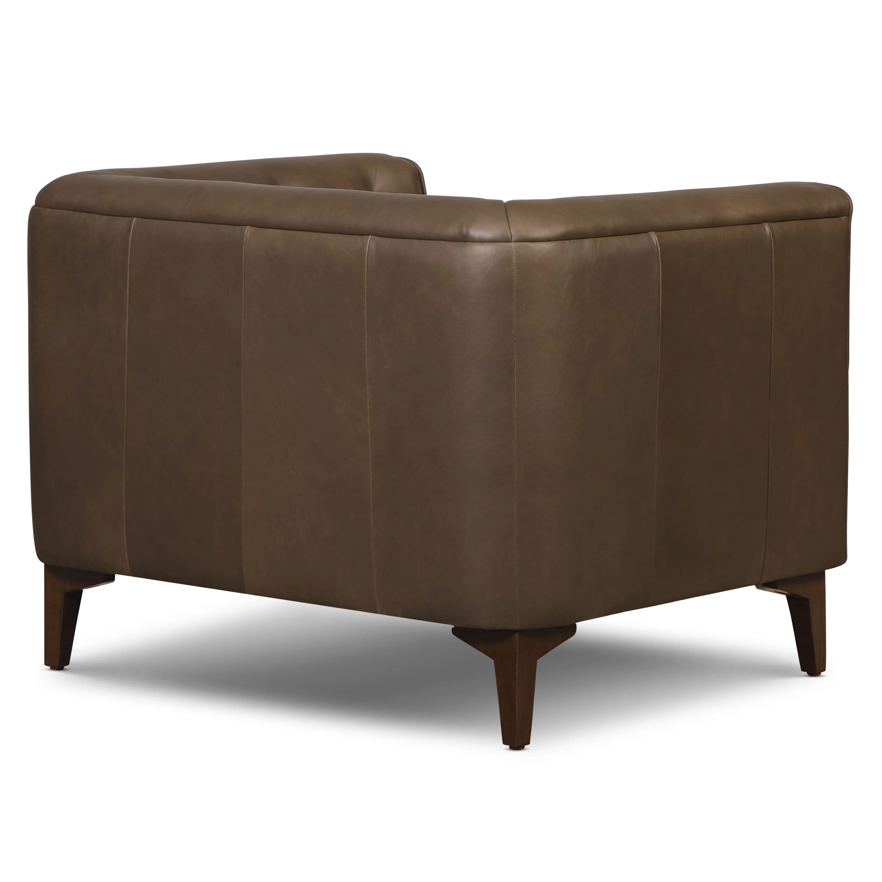 Essex Leather Lounge Chair | Cocoa Brown | Single - Image 5