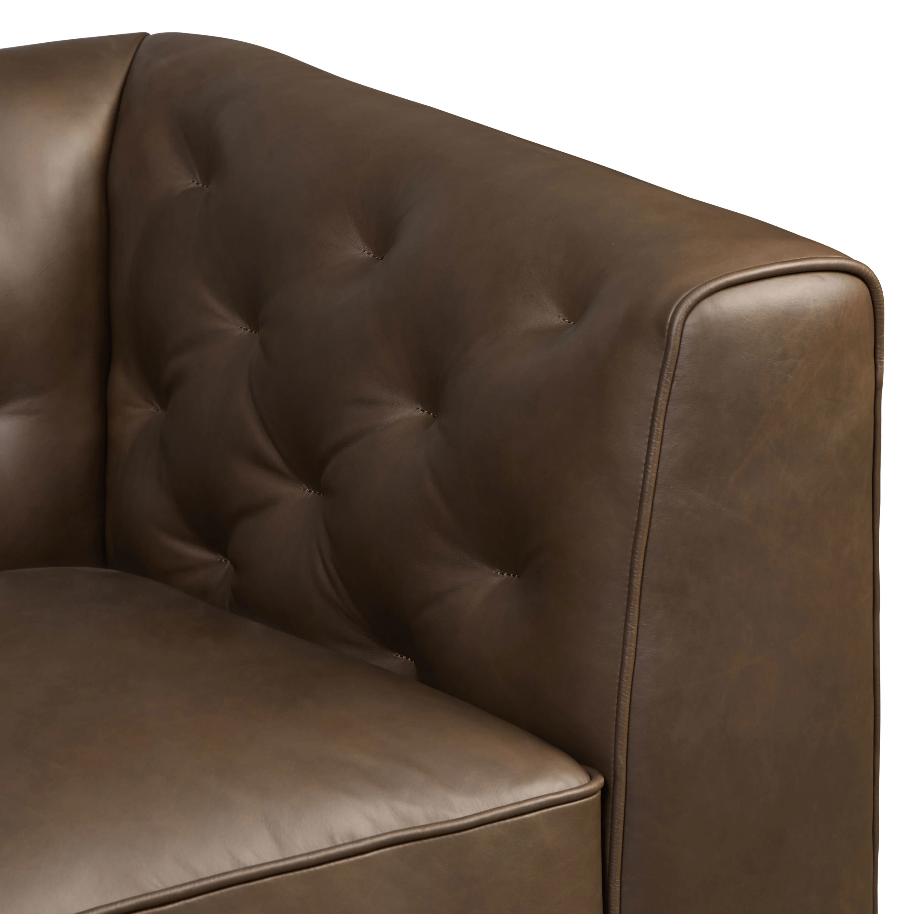 Essex Leather Lounge Chair | Cocoa Brown | Single - Image 9