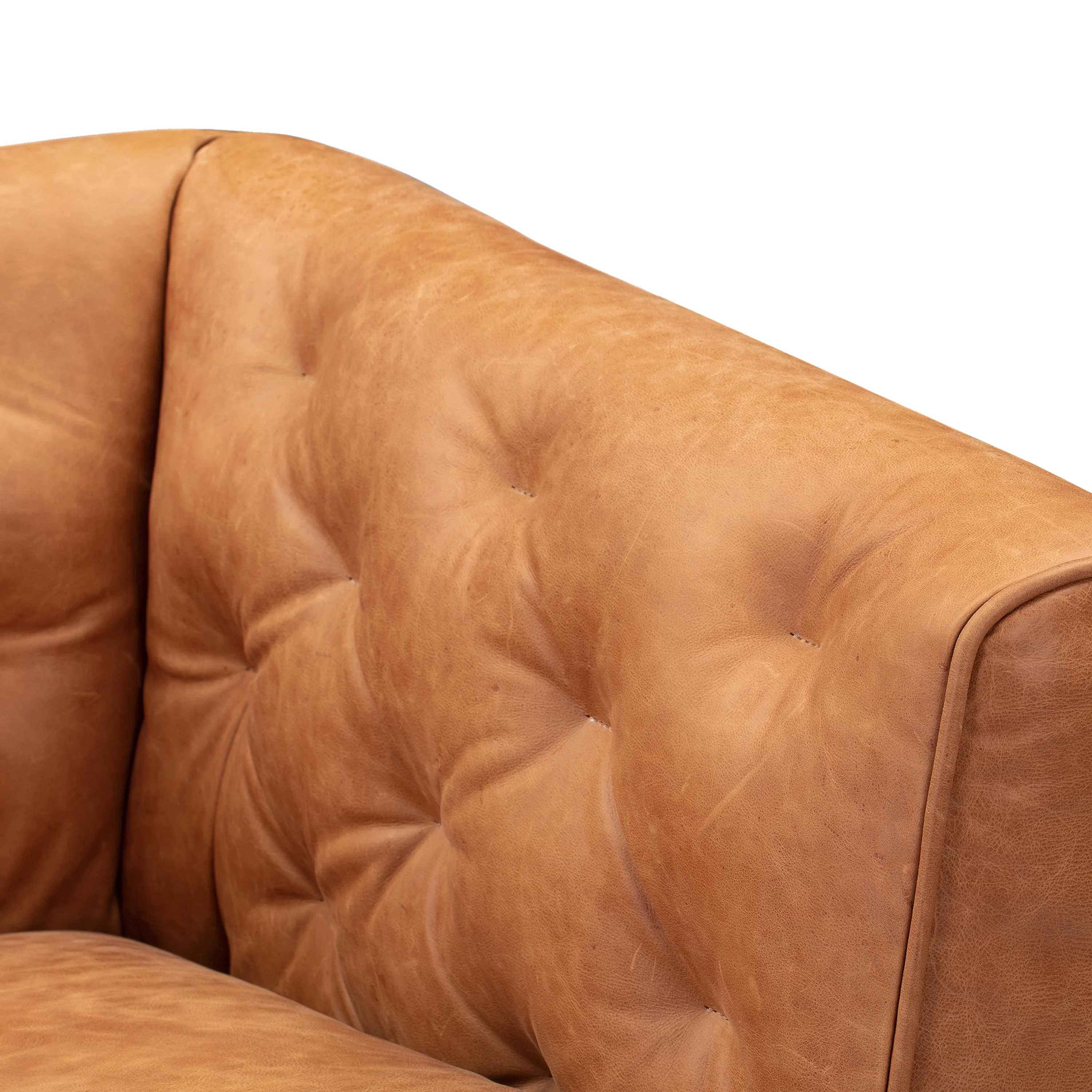 Essex Leather Lounge Chair | Cognac Tan | Set of 2 - Image 12