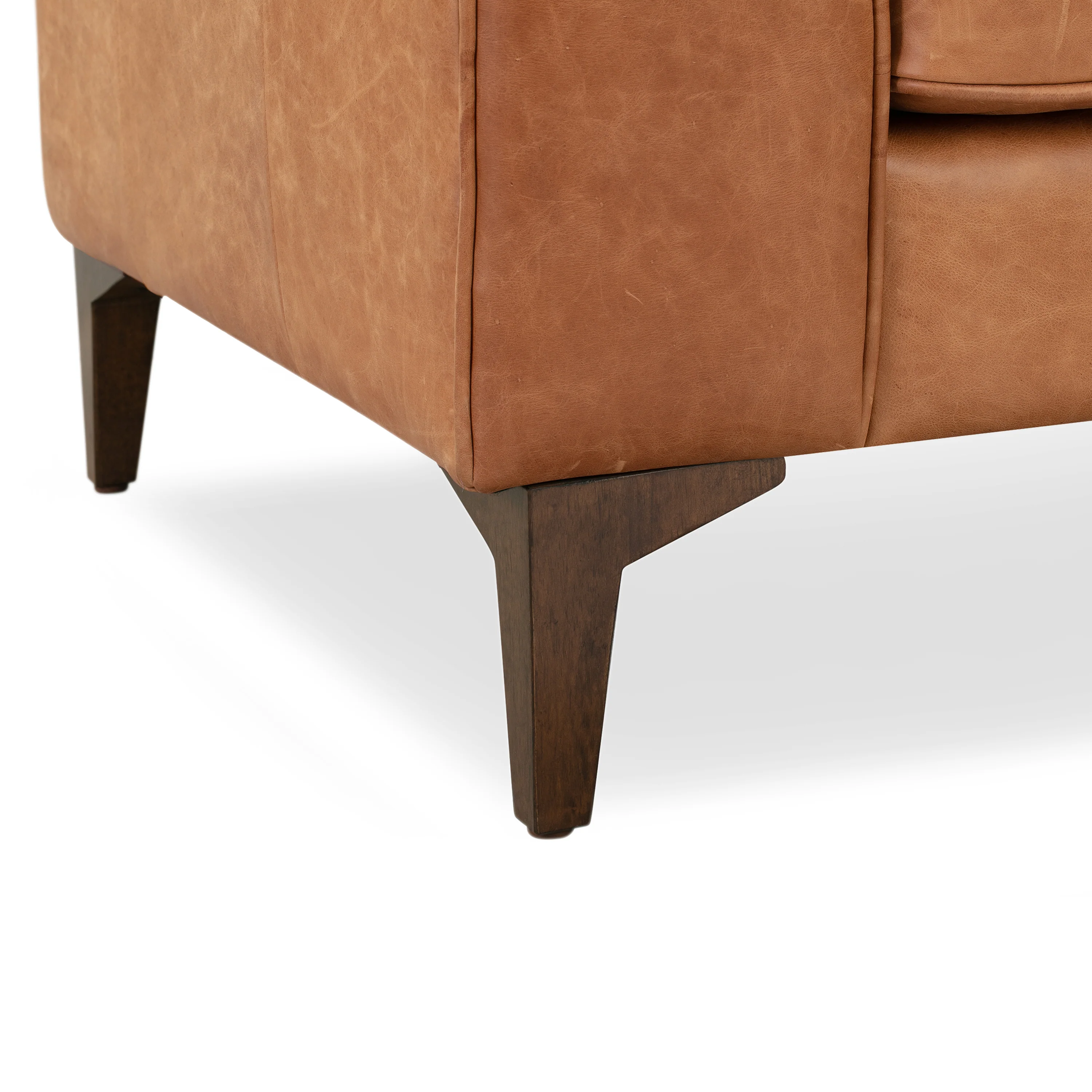 Essex Leather Lounge Chair | Cognac Tan | Set of 2 - Image 13