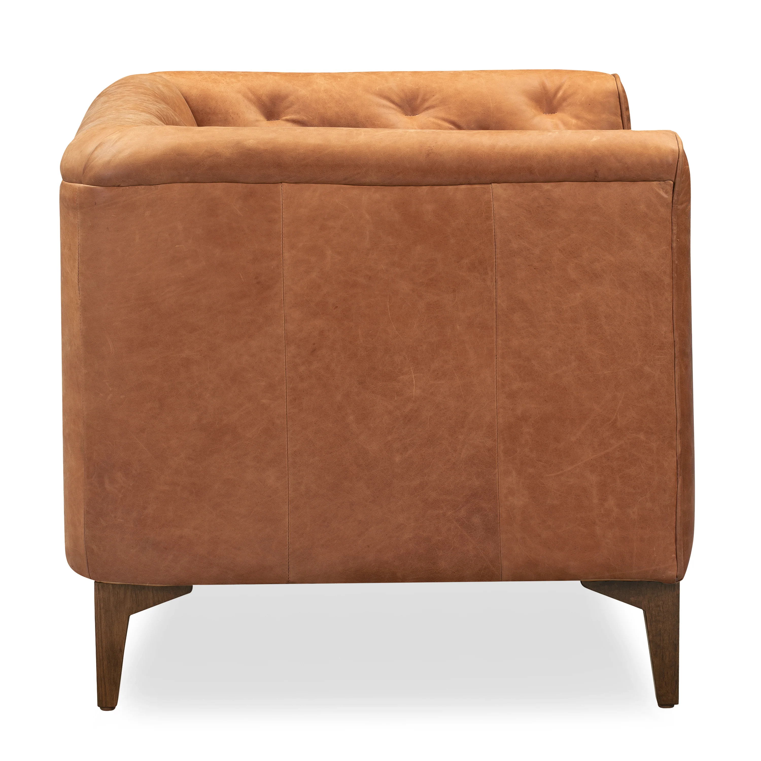 Essex Leather Lounge Chair | Cognac Tan | Single - Image 6