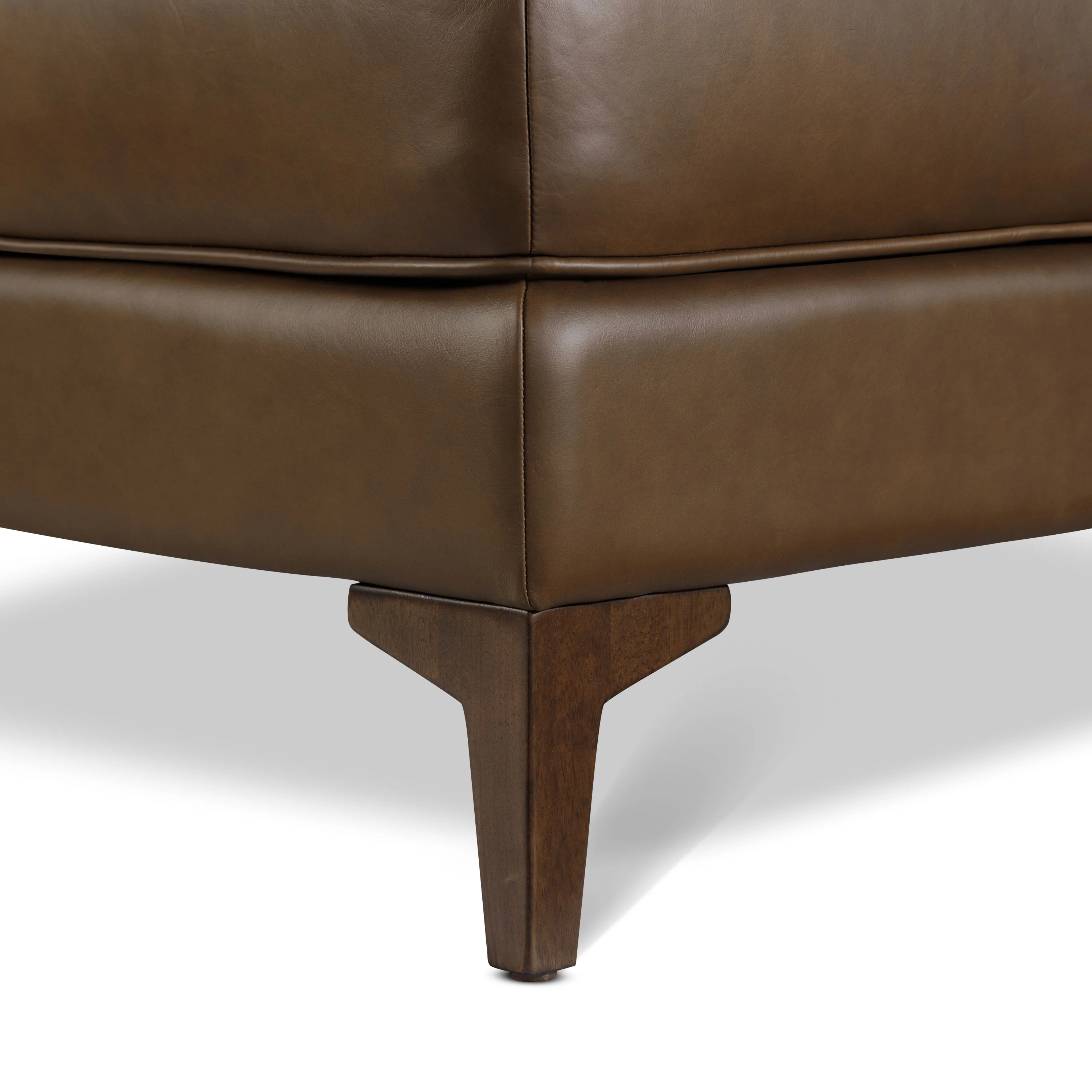 Essex Leather Ottoman 2.0 | Cocoa Brown - Image 10