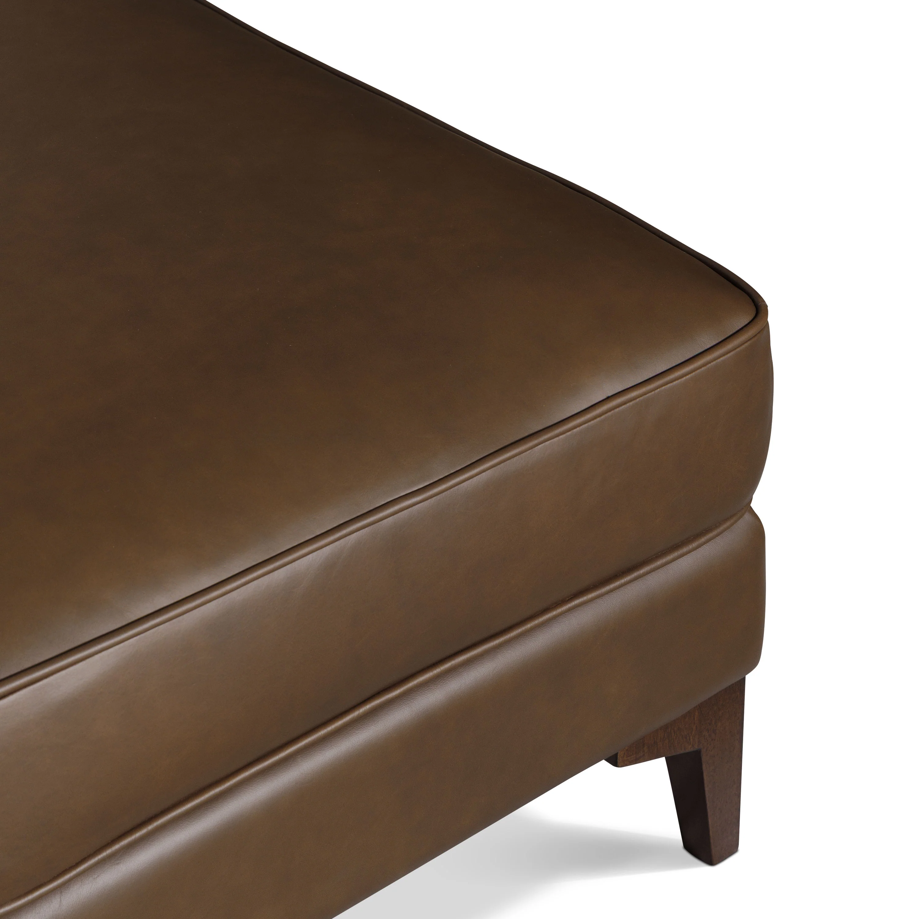 Essex Leather Ottoman 2.0 | Cocoa Brown - Image 8