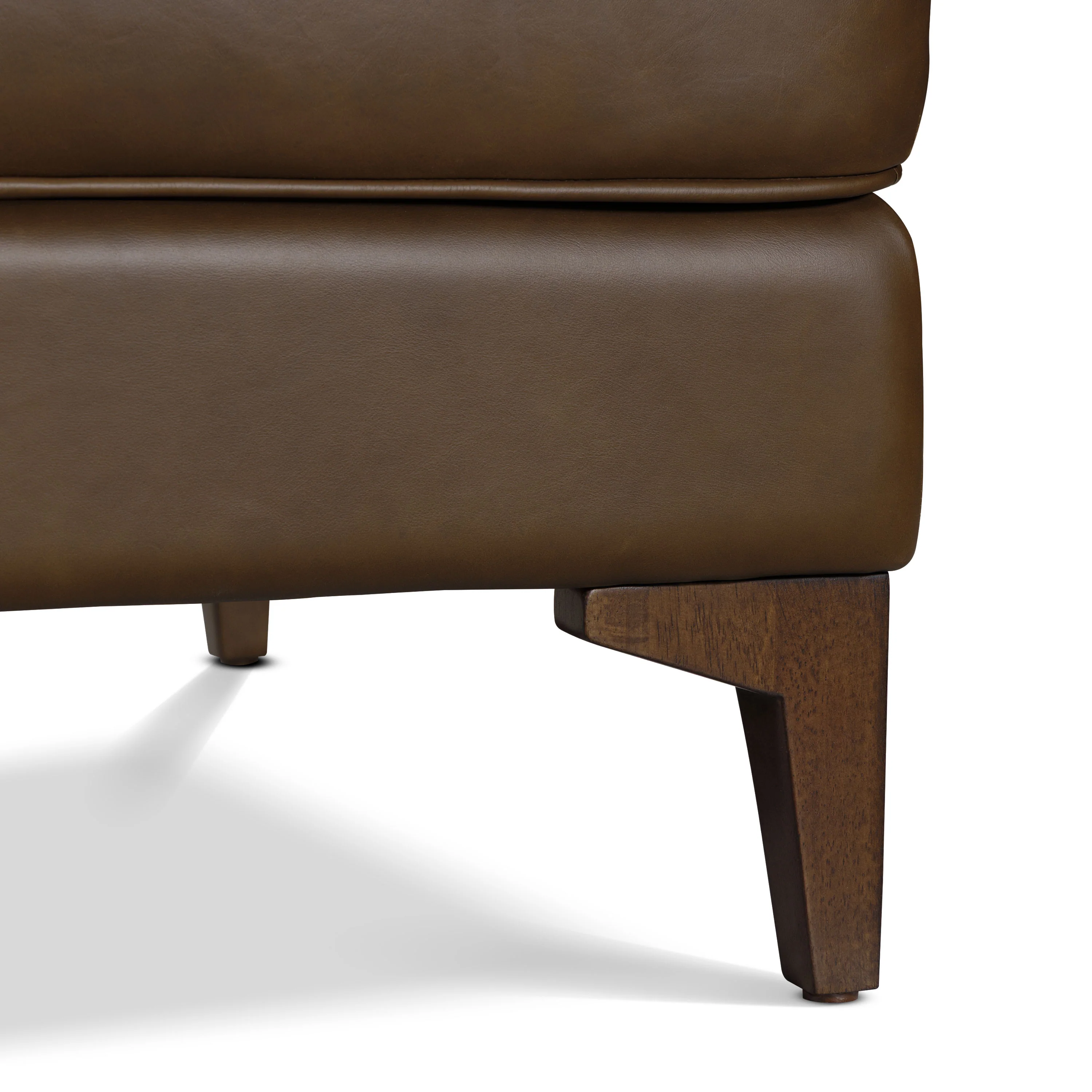 Essex Leather Ottoman 2.0 | Cocoa Brown - Image 9
