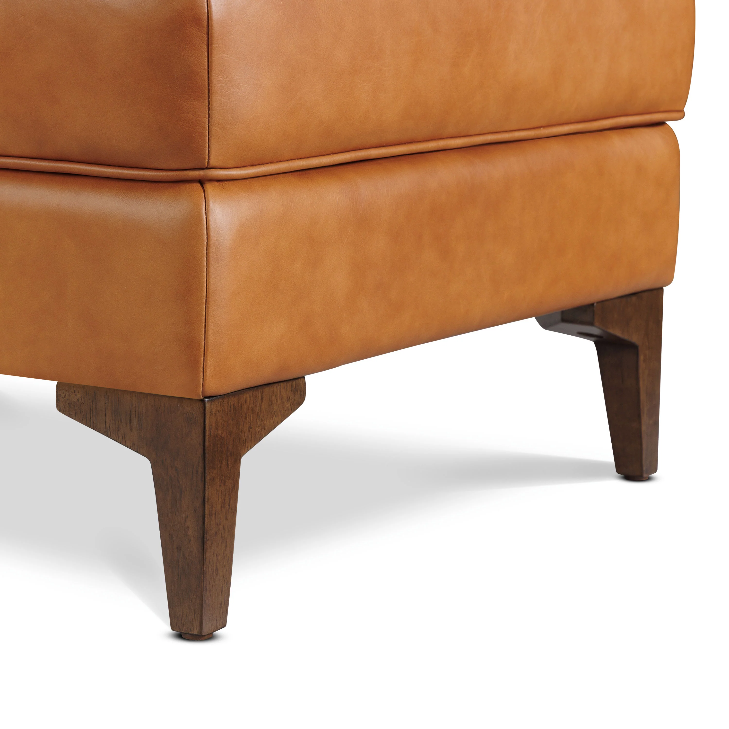 Essex Leather Ottoman 2.0 | Cognac Tan - Image 10