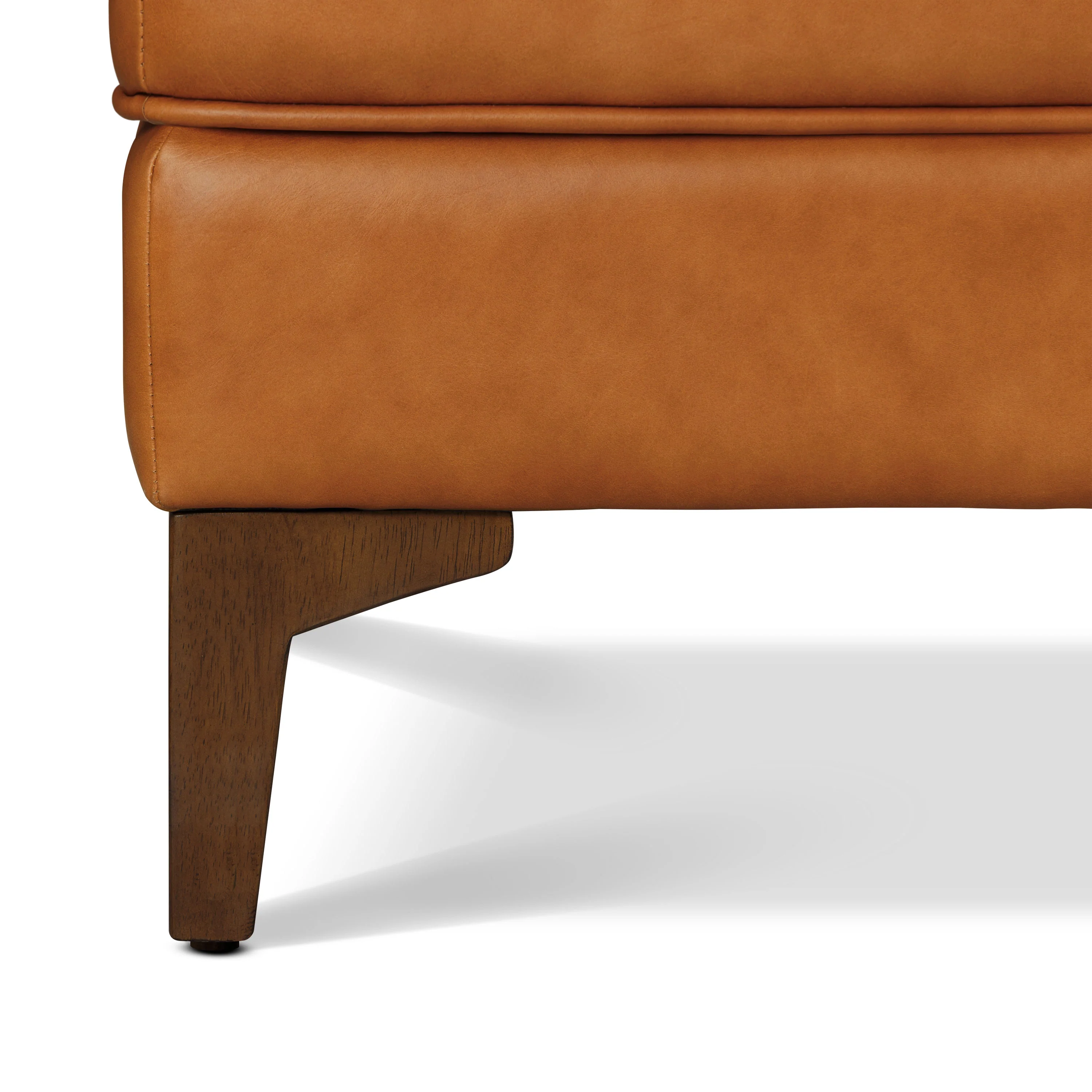 Essex Leather Ottoman 2.0 | Cognac Tan - Image 11
