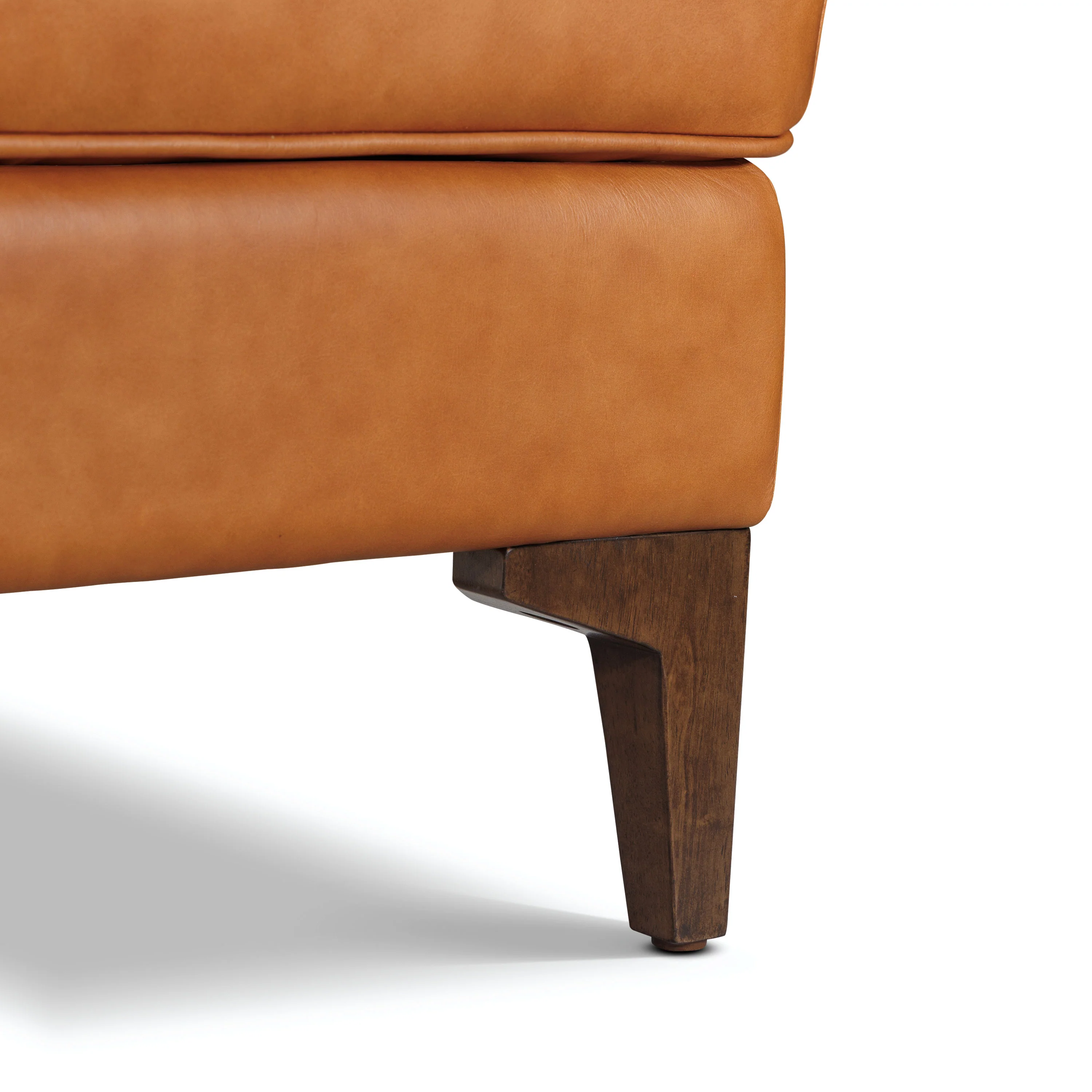 Essex Leather Ottoman 2.0 | Cognac Tan - Image 9