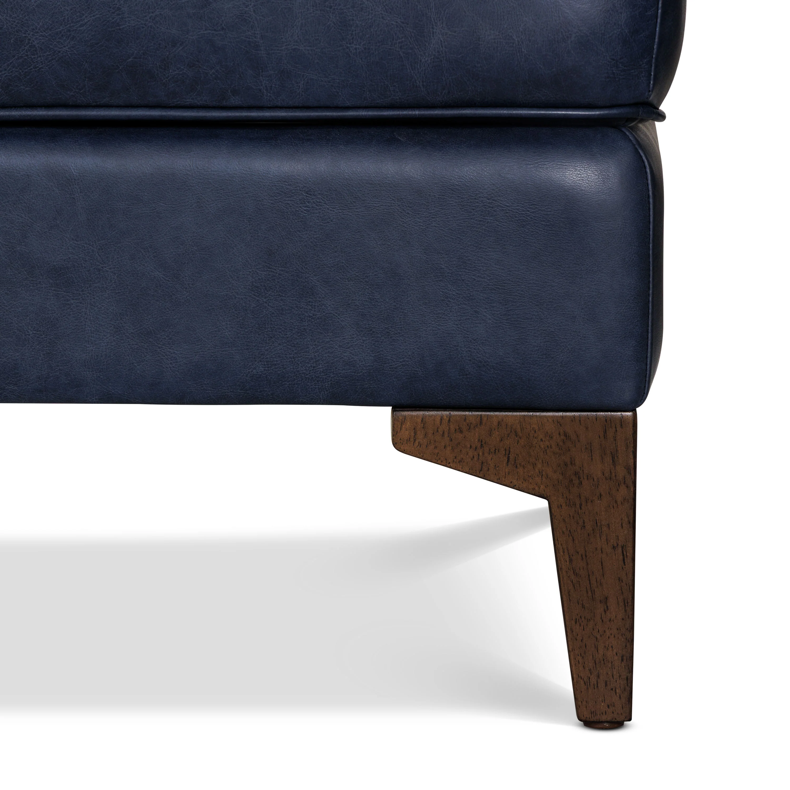 Essex Leather Ottoman 2.0 | Midnight Blue - Image 10