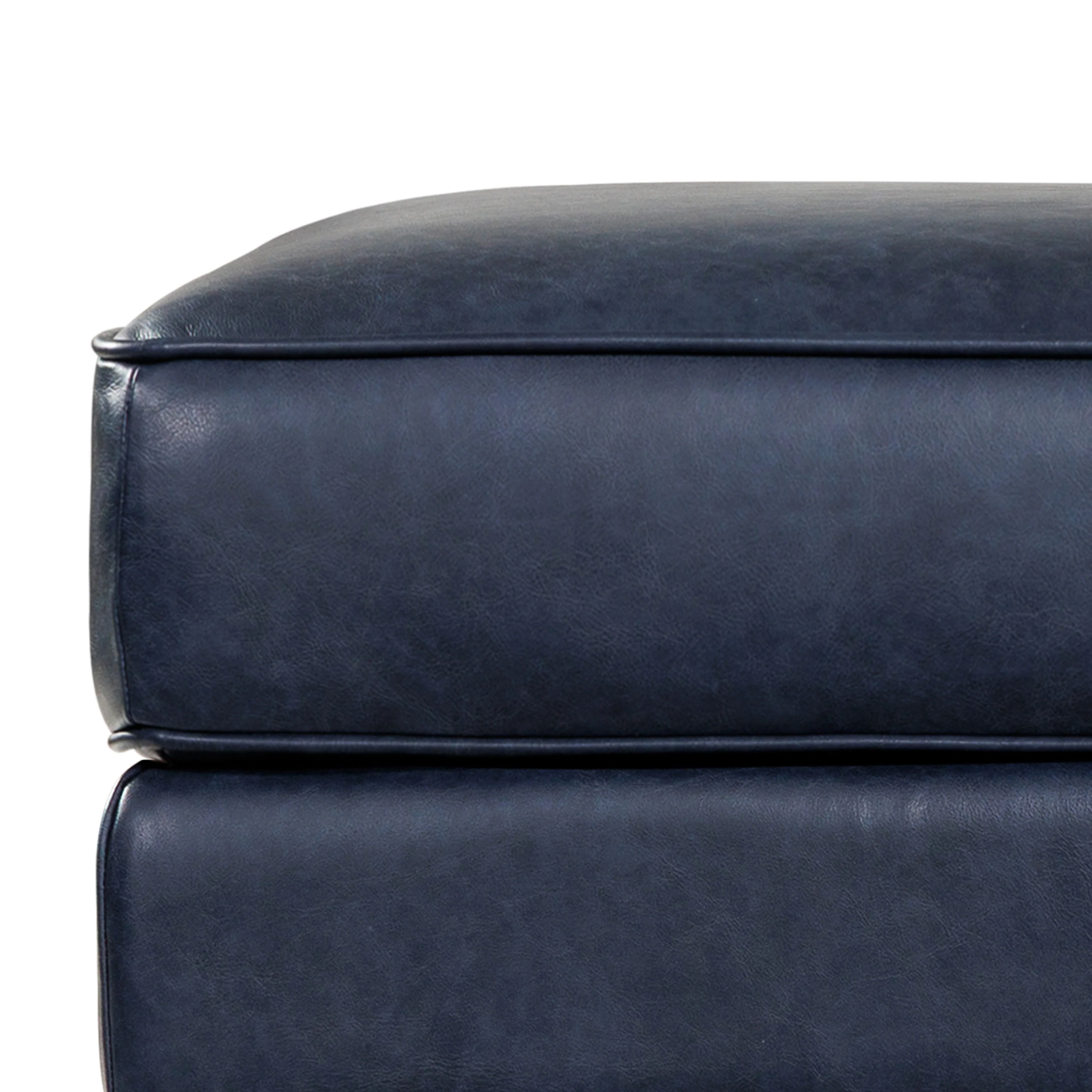 Essex Leather Ottoman 2.0 | Midnight Blue - Image 6