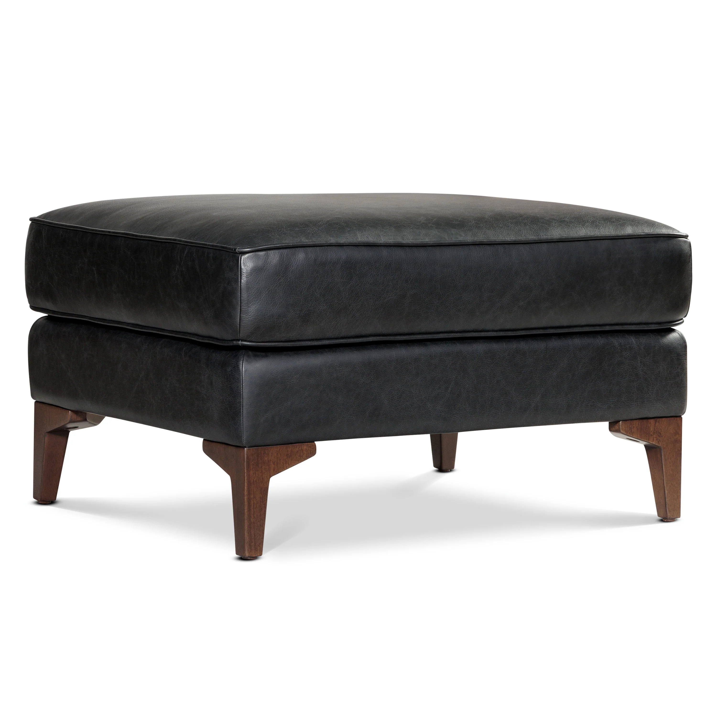 Essex Leather Ottoman 2.0 | Onyx Black - Image 4