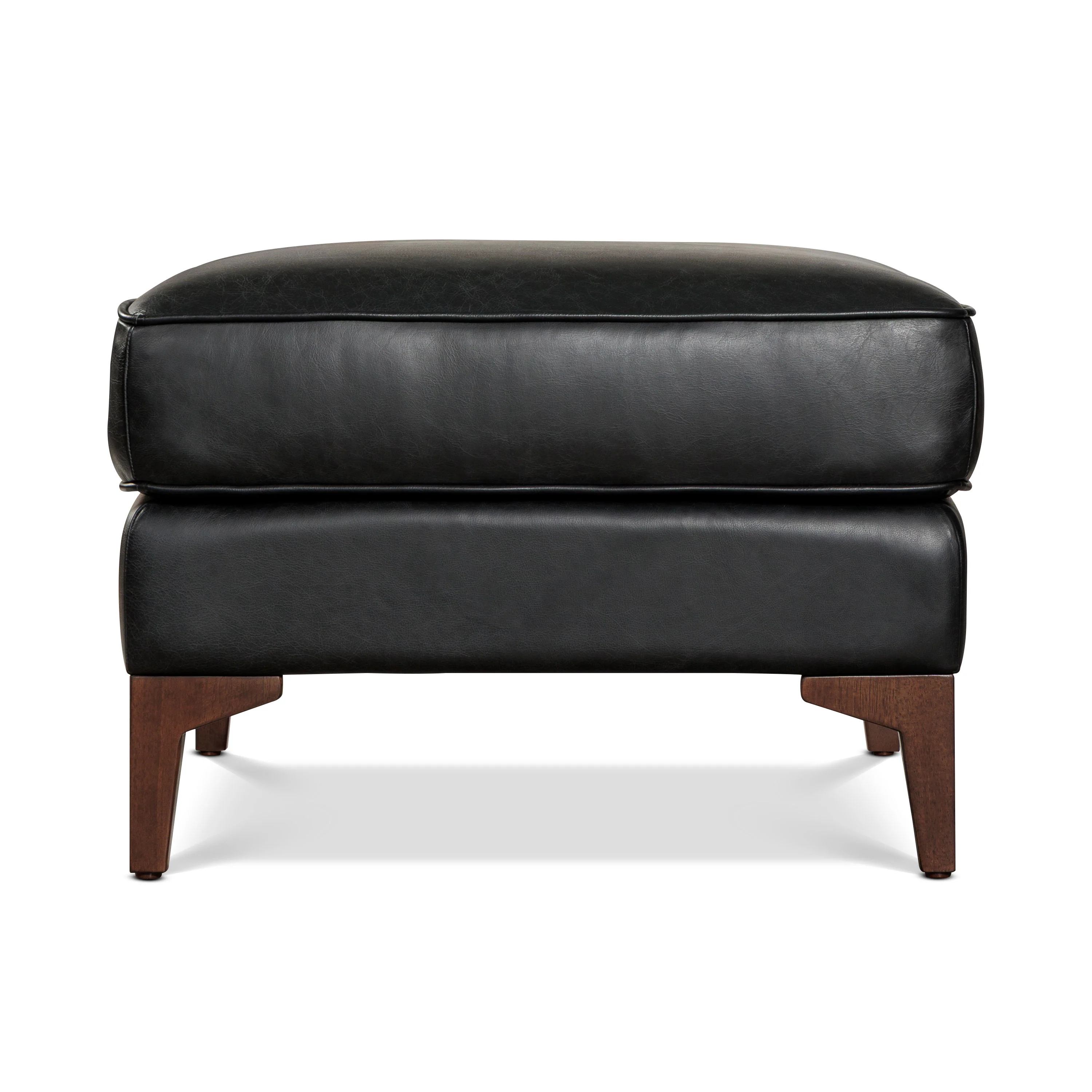 Essex Leather Ottoman 2.0 | Onyx Black - Image 5