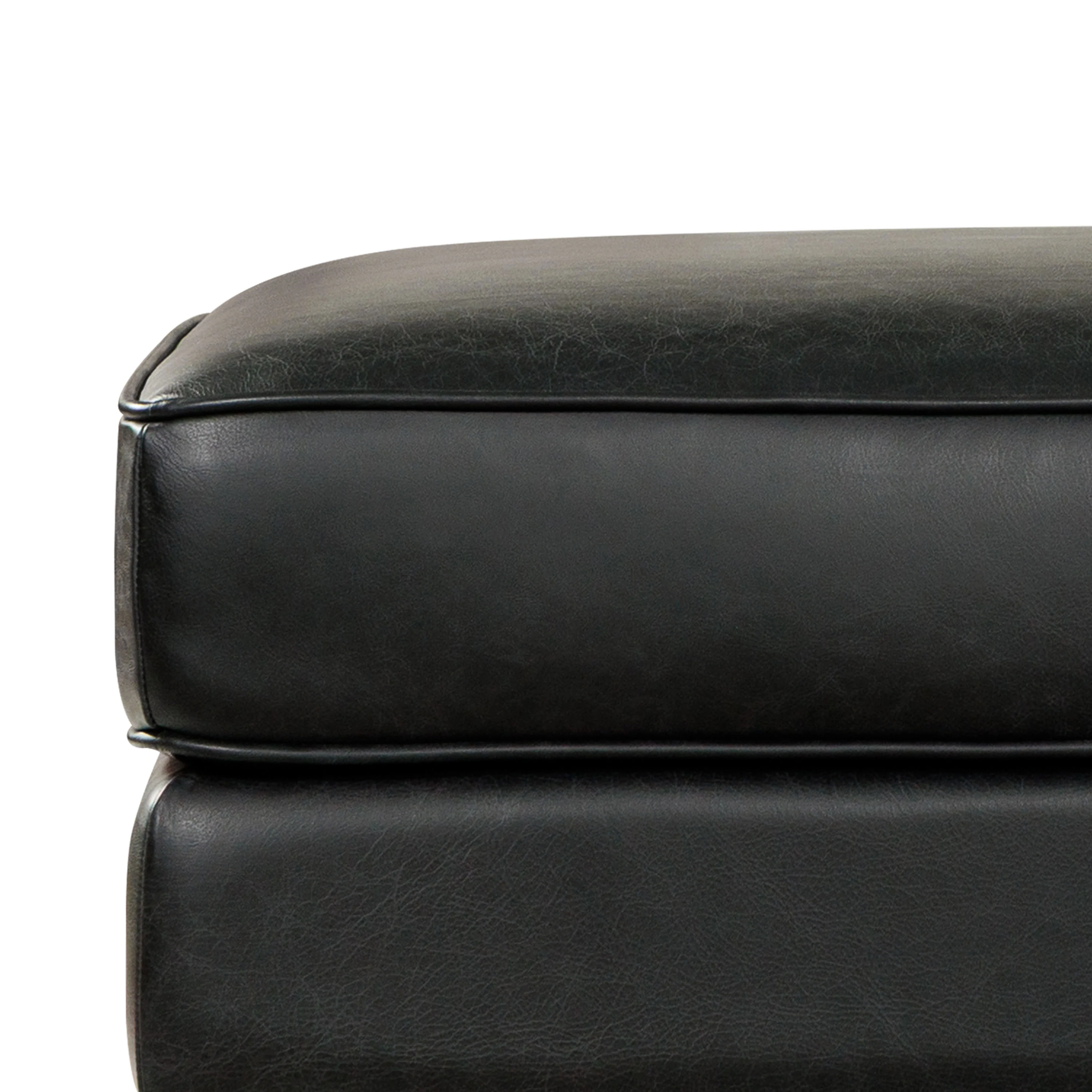 Essex Leather Ottoman 2.0 | Onyx Black - Image 7