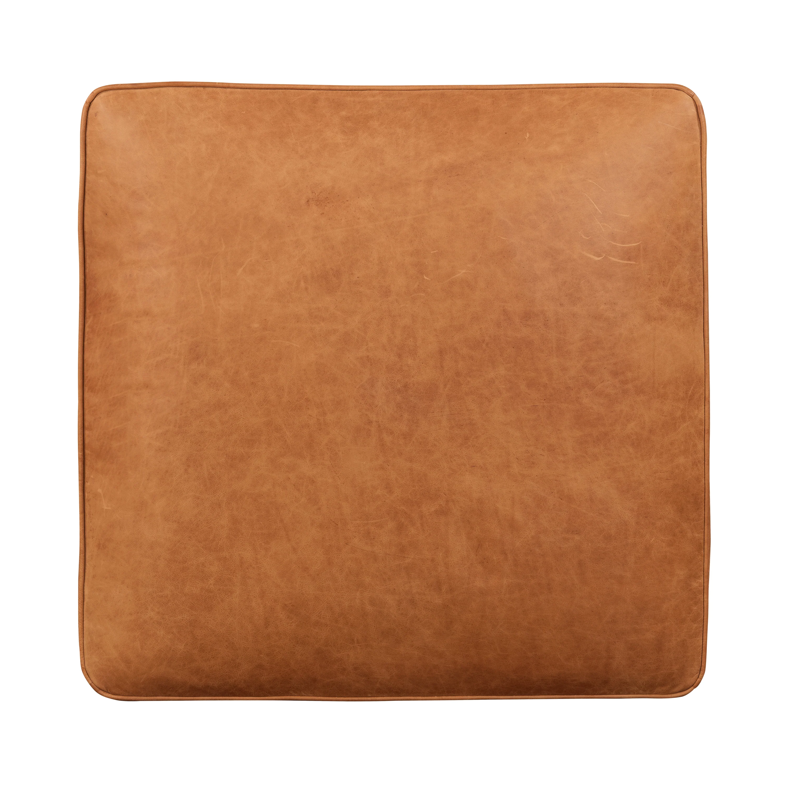 Essex Leather Ottoman | Cognac Tan - Image 6