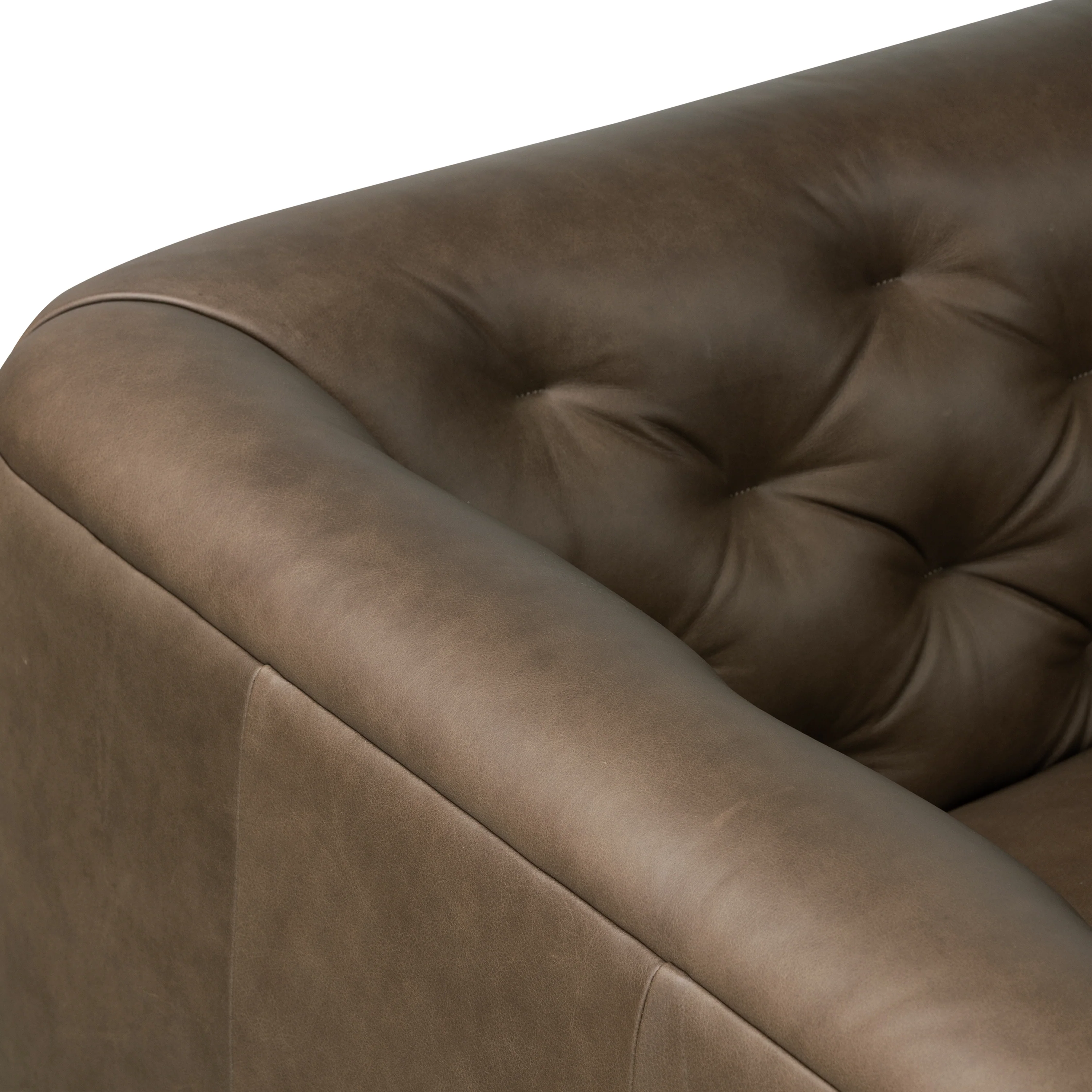 Essex 89" Leather Sofa | Cocoa Brown - Image 11