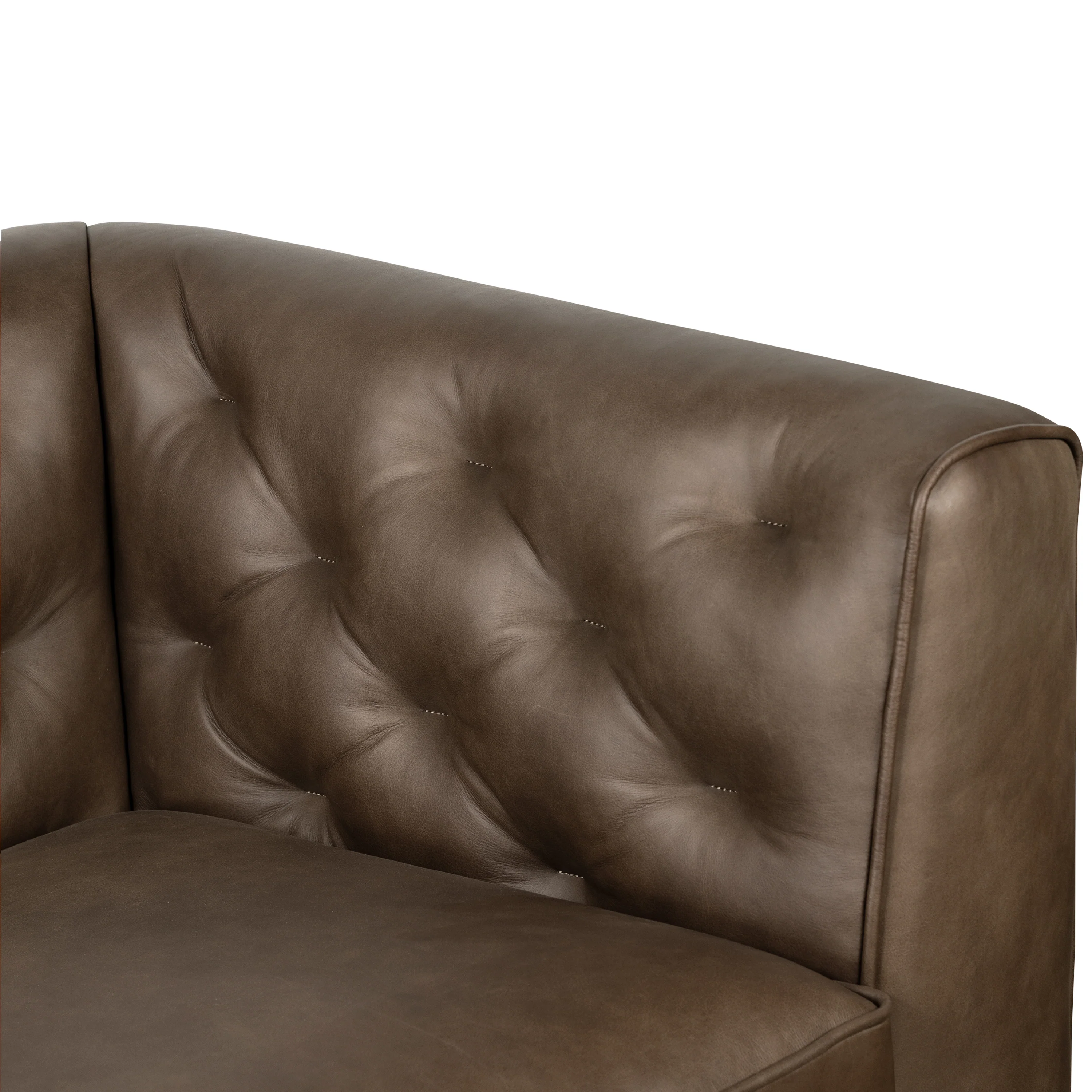 Essex 89" Leather Sofa | Cocoa Brown - Image 13