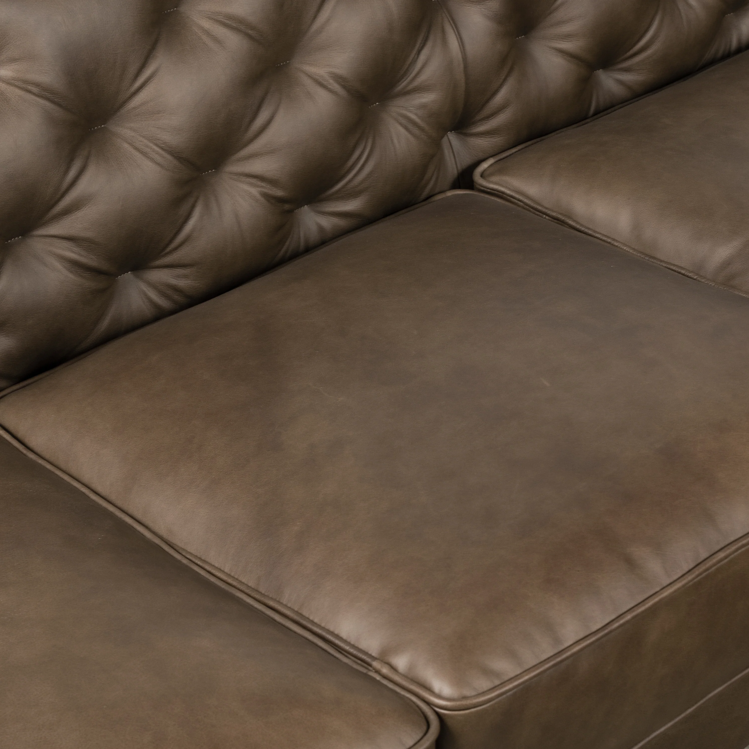 Essex 89" Leather Sofa | Cocoa Brown - Image 14