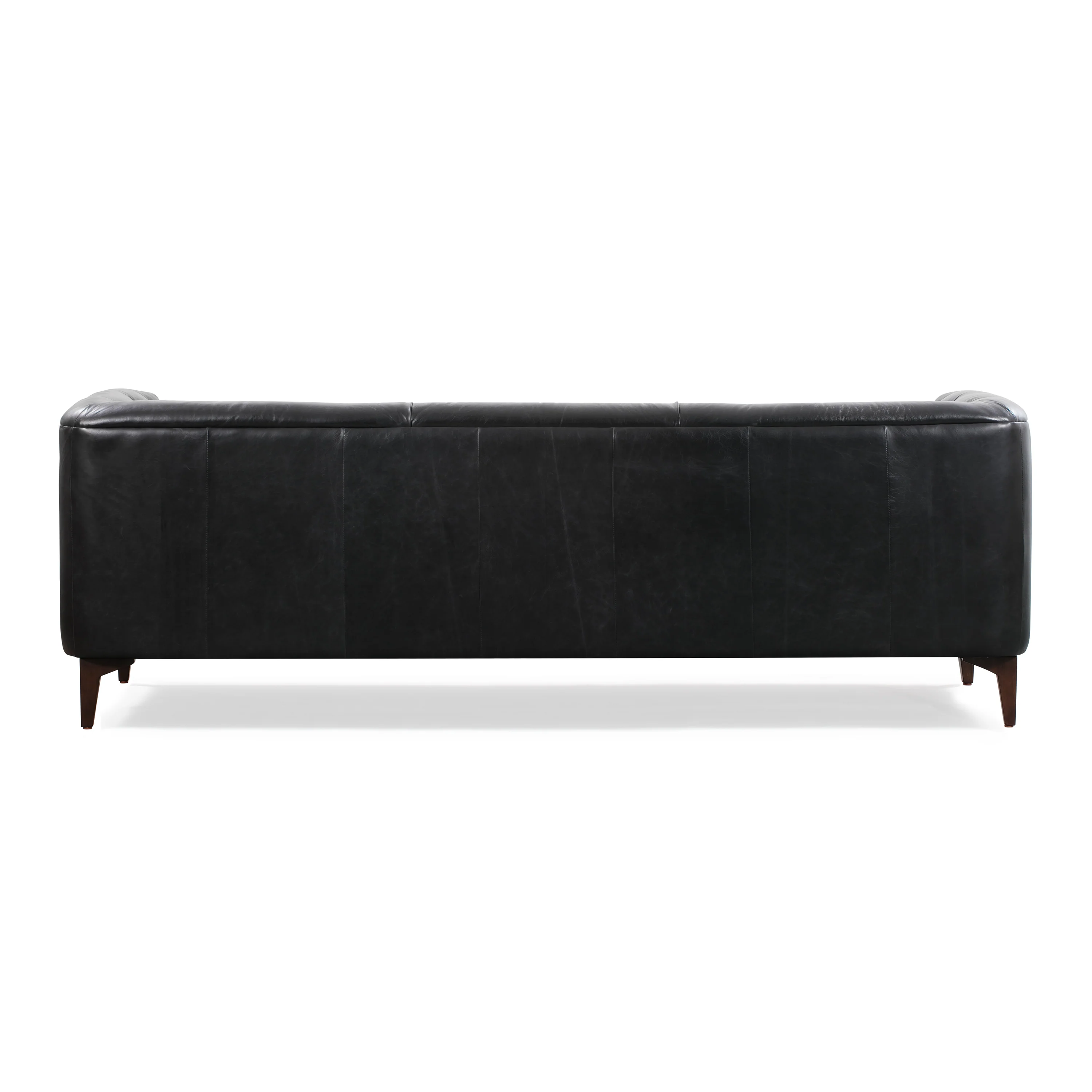 Essex 89" Leather Sofa | Onyx Black - Image 7