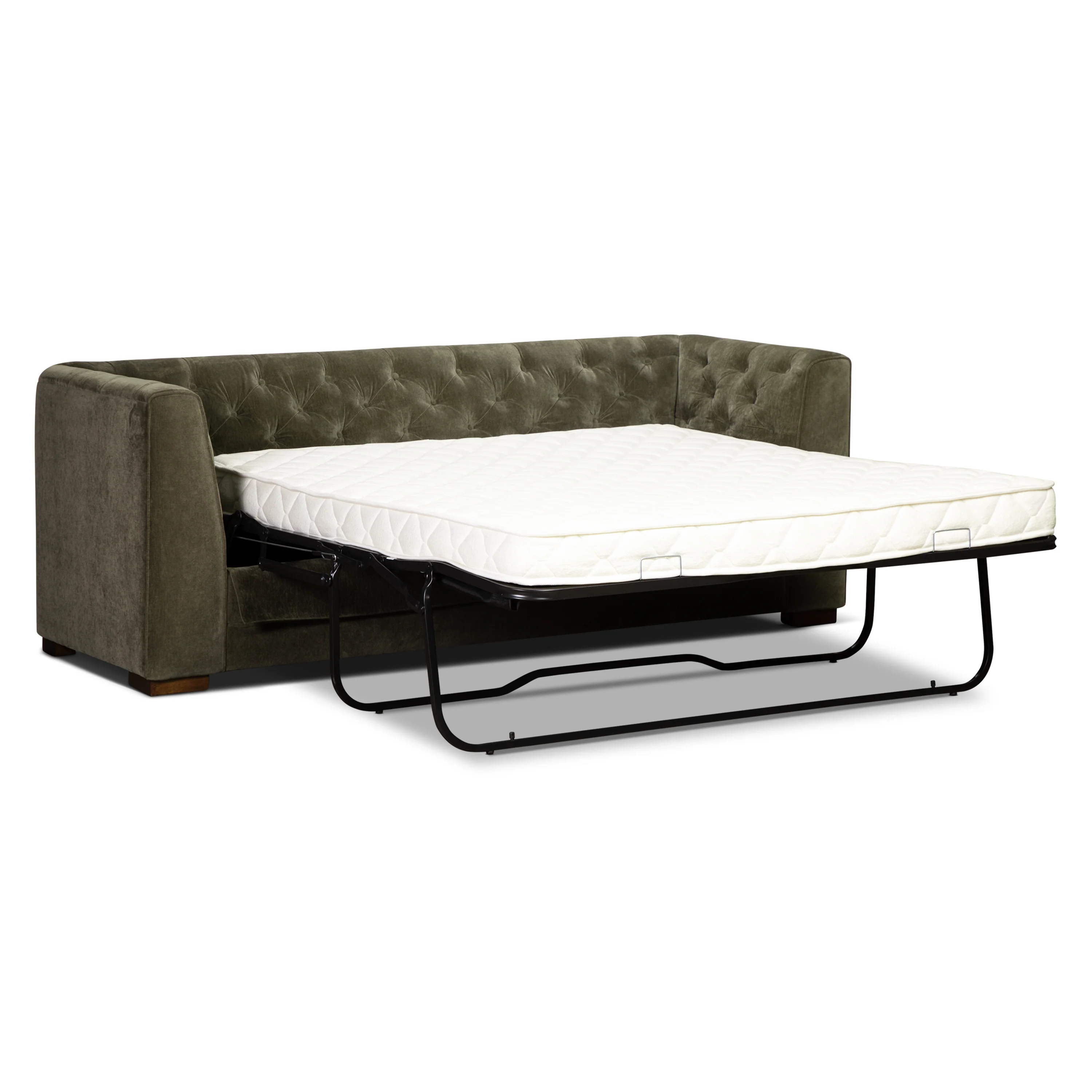 Essex Pull-Out Convertible Sleeper Sofa (86") | Lume Green - Image 6