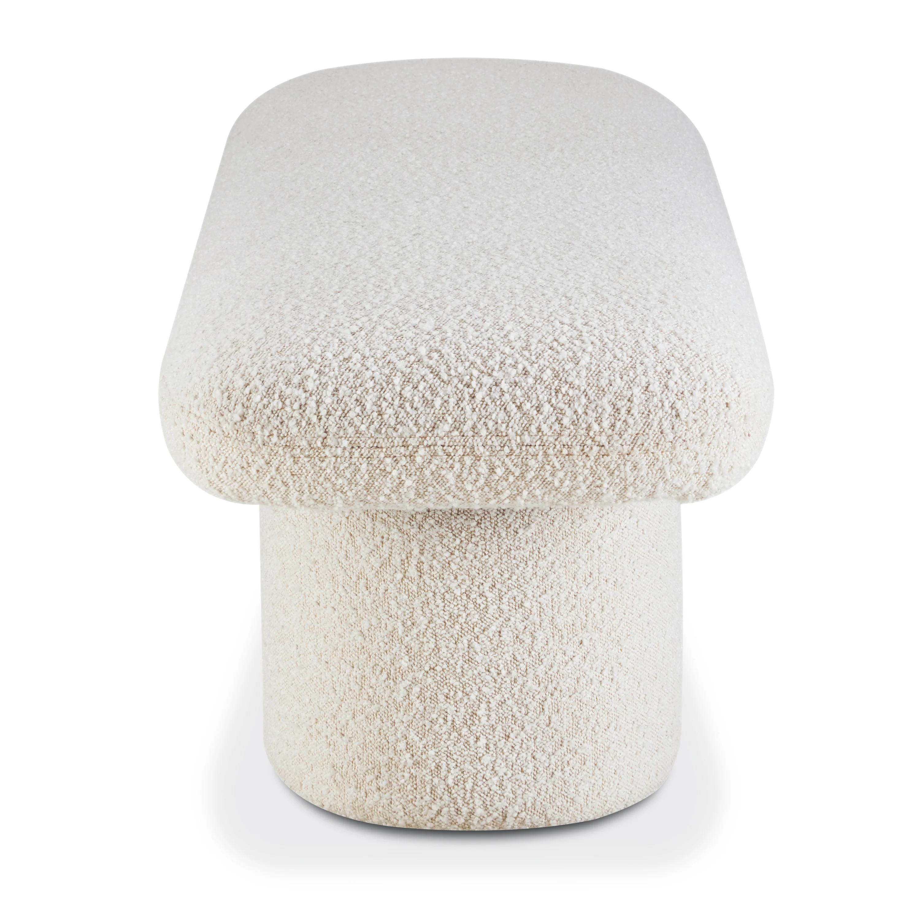 Este Bench | Crema White Boucle - Image 5