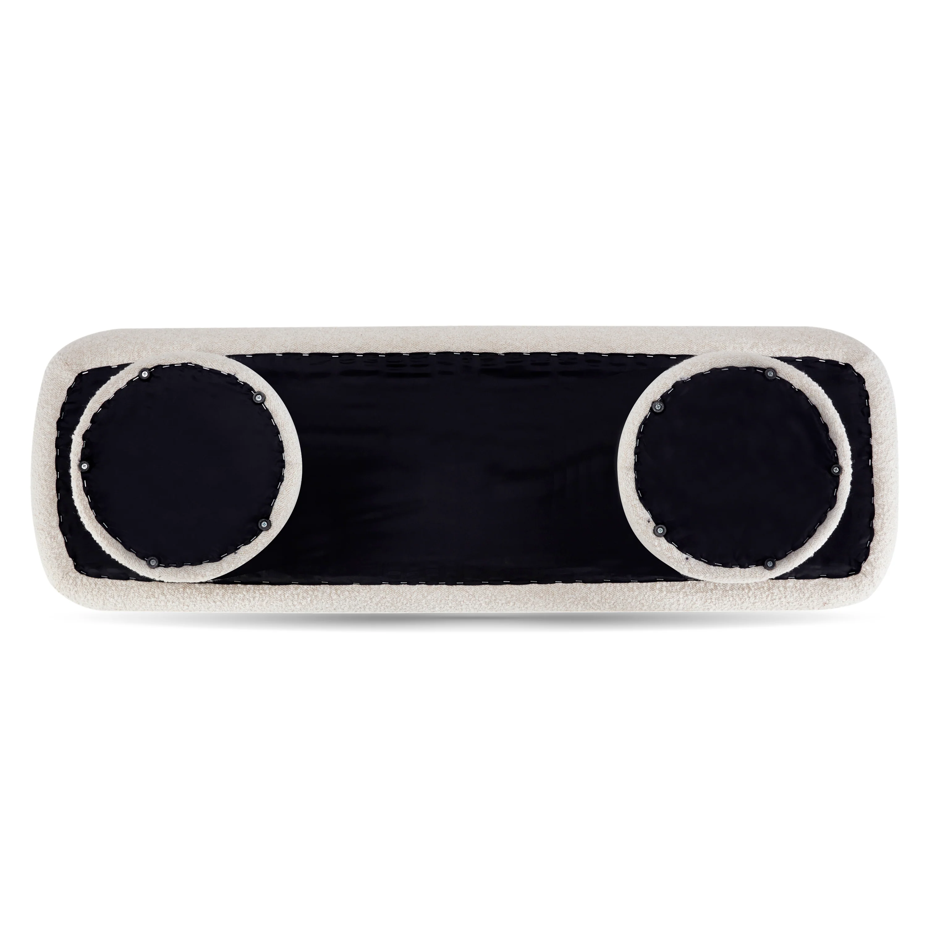 Este Bench | Crema White Boucle - Image 6