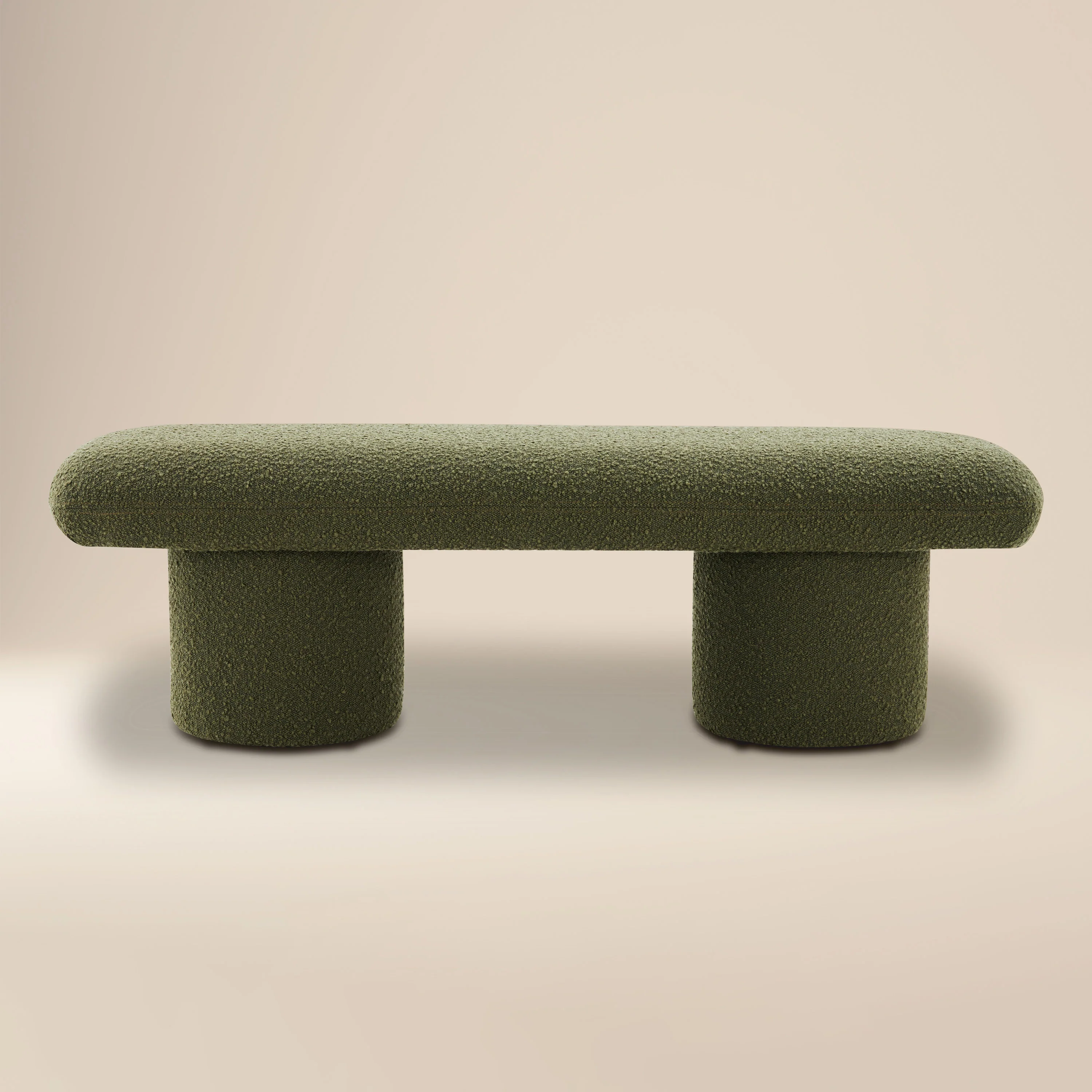 Este Bench | Fern Green Boucle