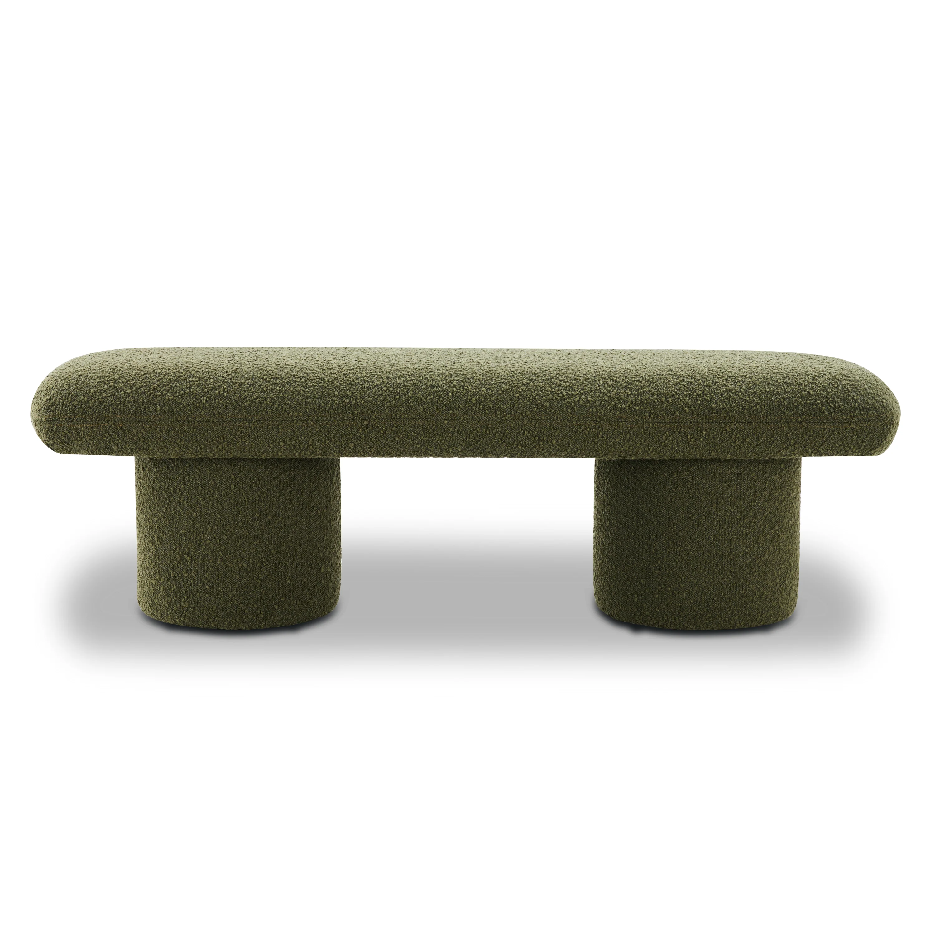 Este Bench | Fern Green Boucle - Image 4