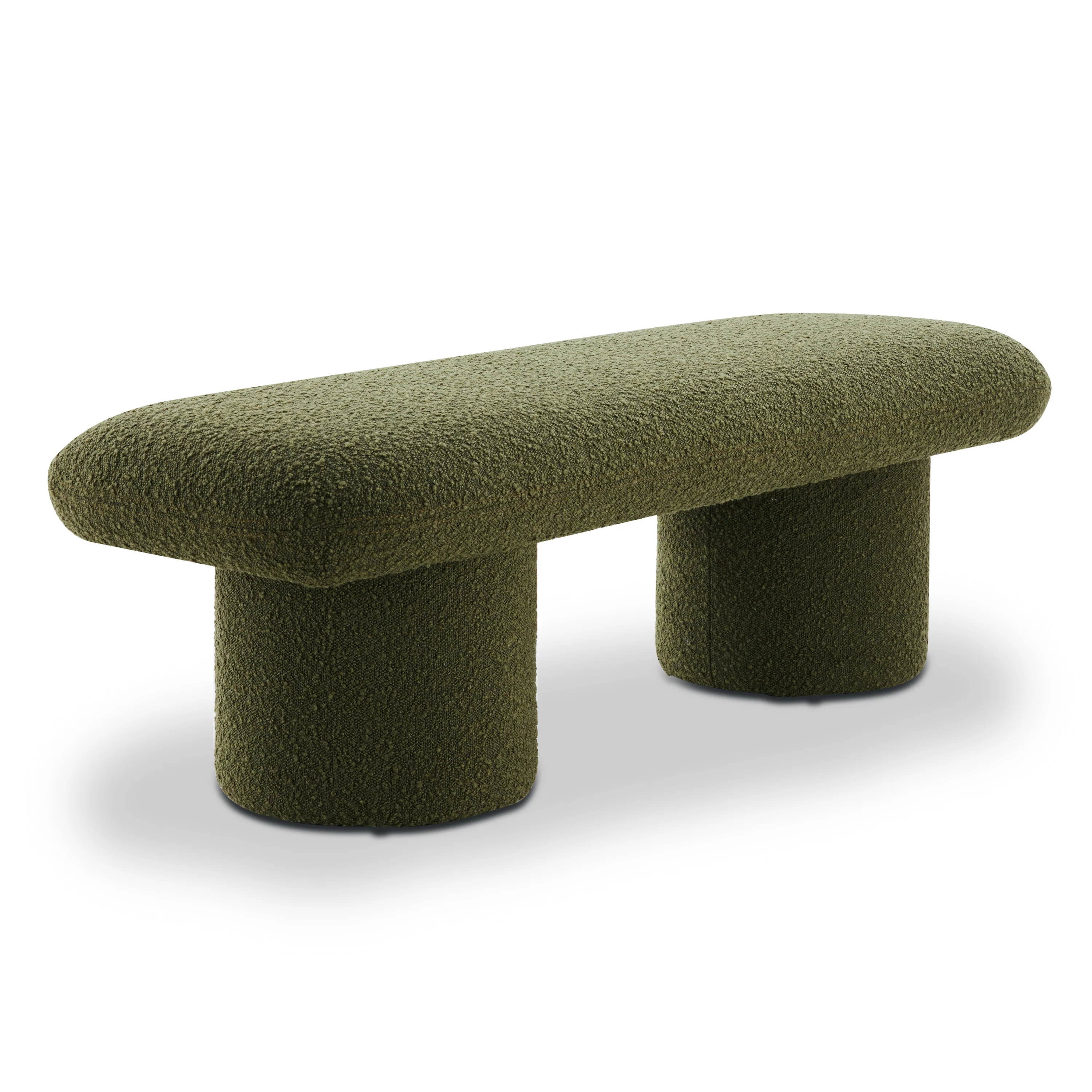 Este Bench | Fern Green Boucle - Image 5