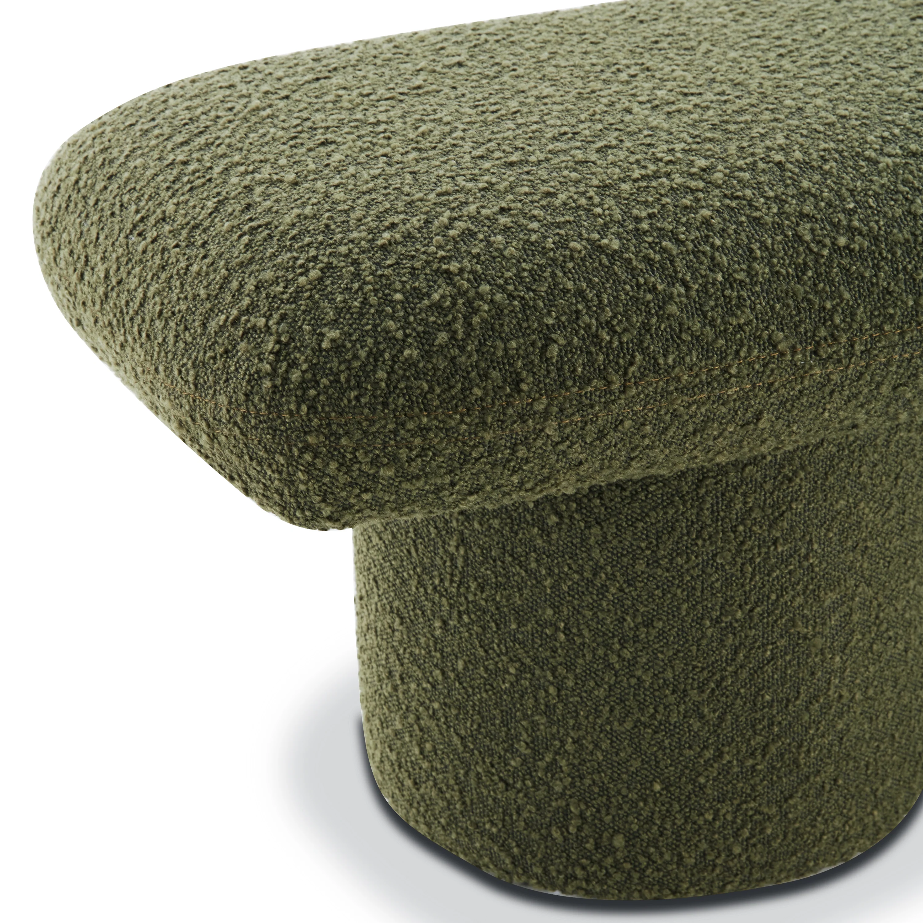 Este Bench | Fern Green Boucle - Image 7