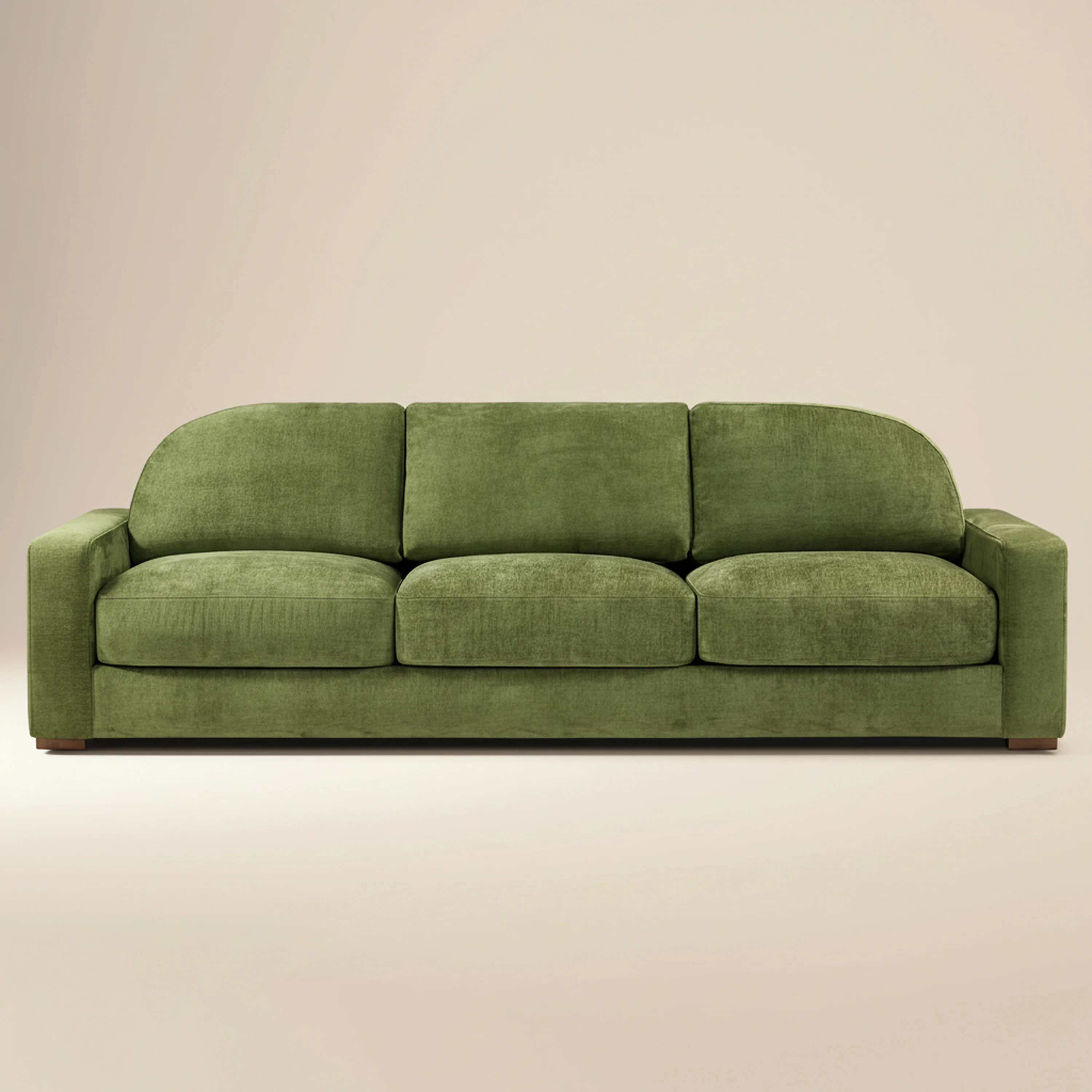 Fano 99" Sofa | Distressed Green Velvet