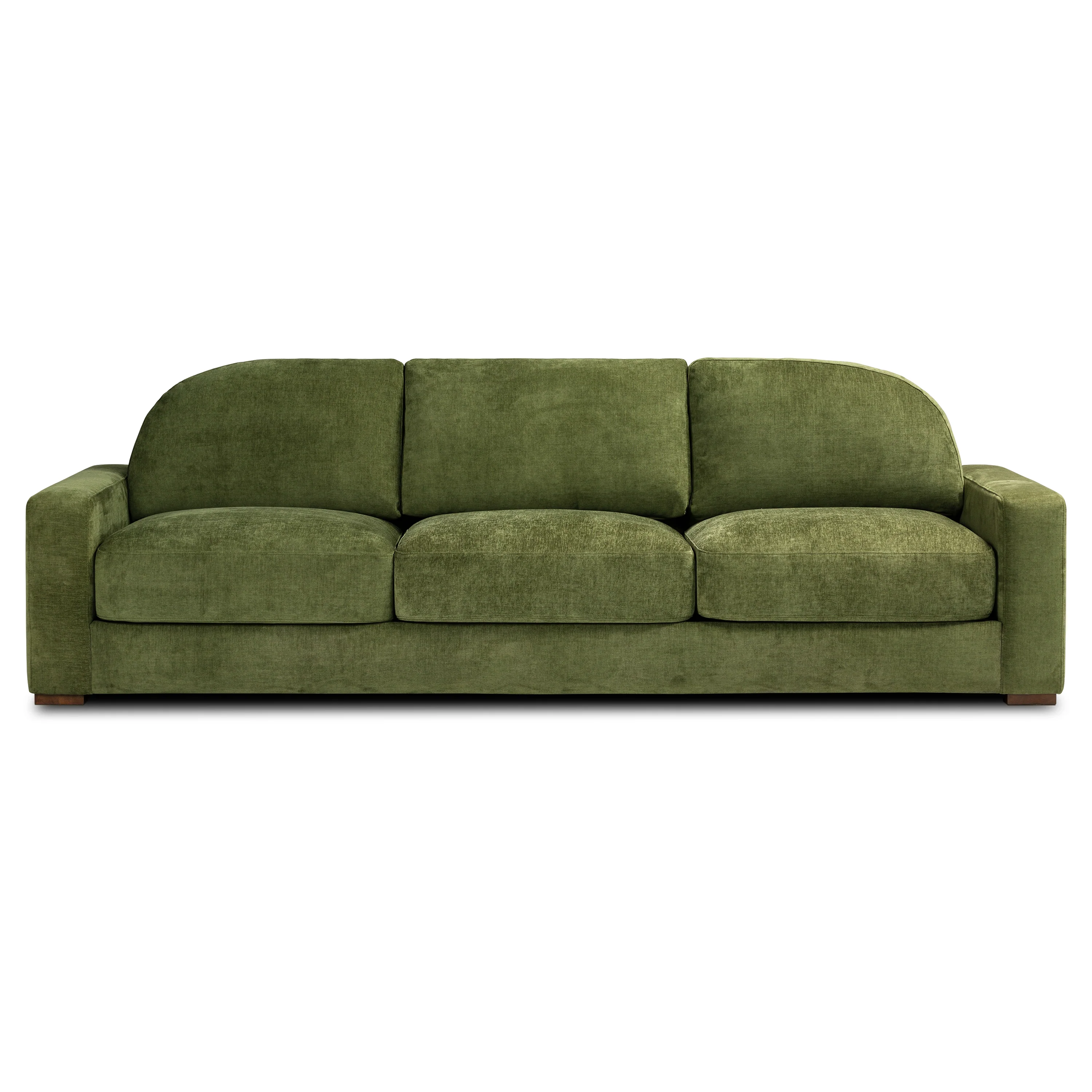 Fano 99" Sofa | Distressed Green Velvet - Image 3