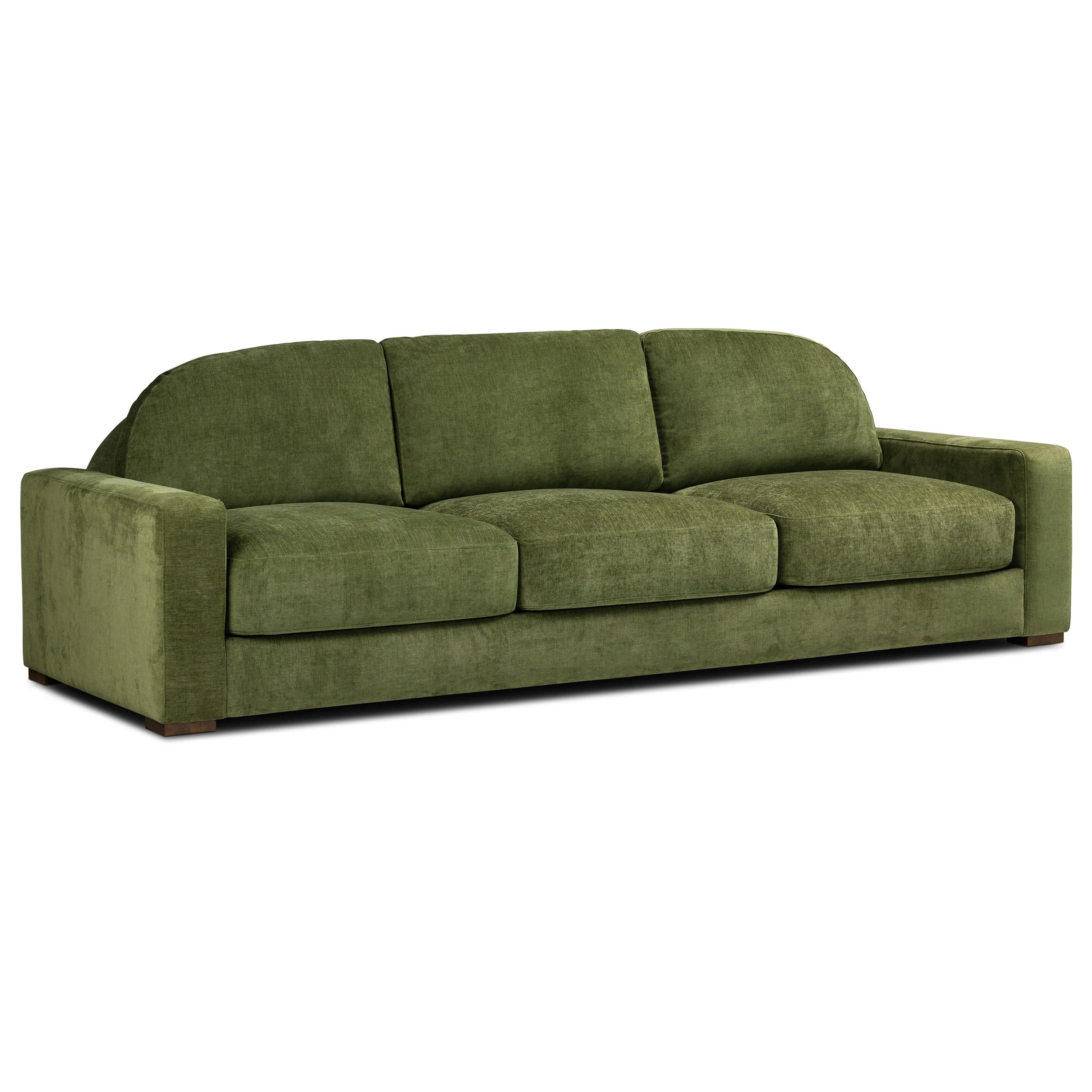 Fano 99" Sofa | Distressed Green Velvet - Image 4