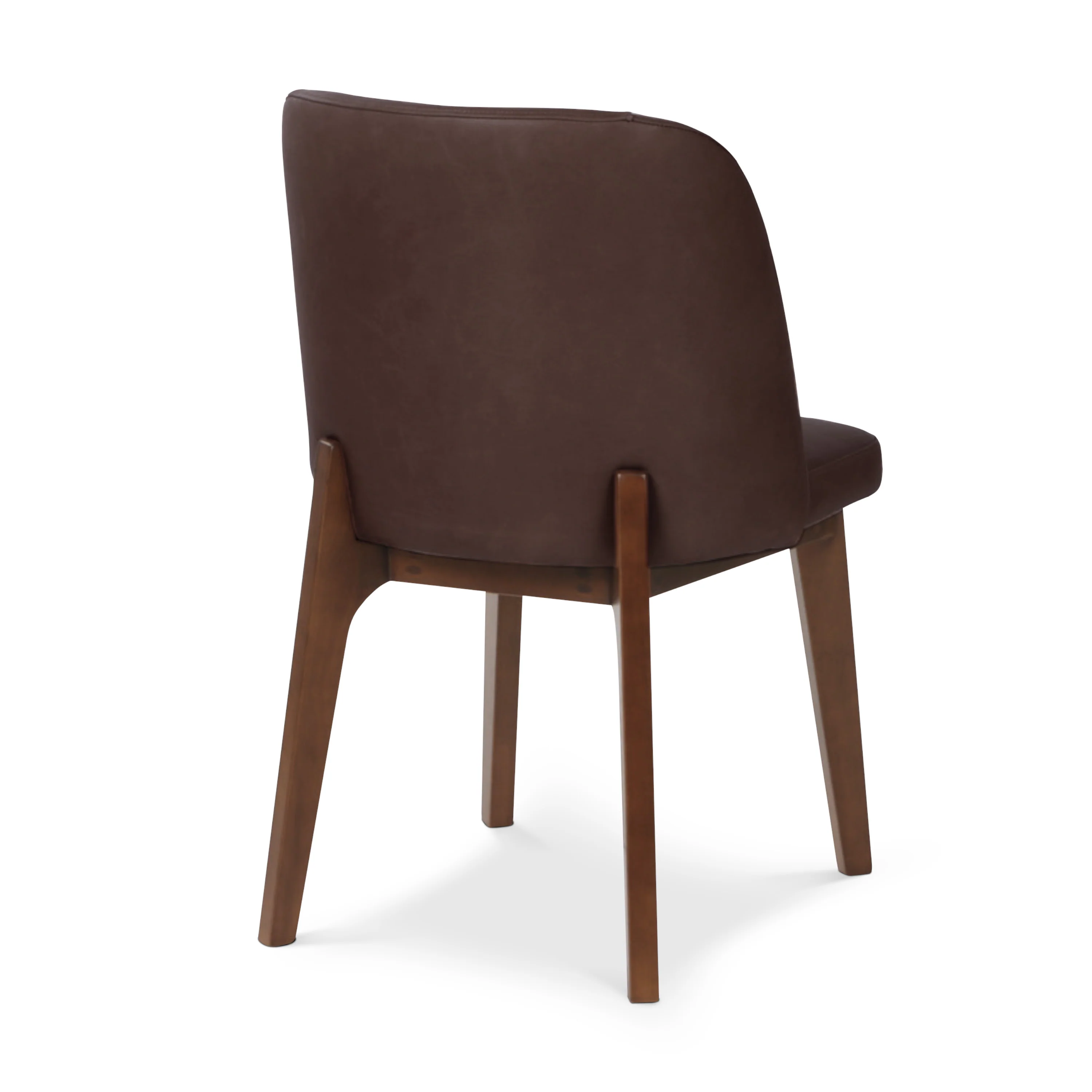 Fawn Leather Dining Chair | Antique Brown - Image 6