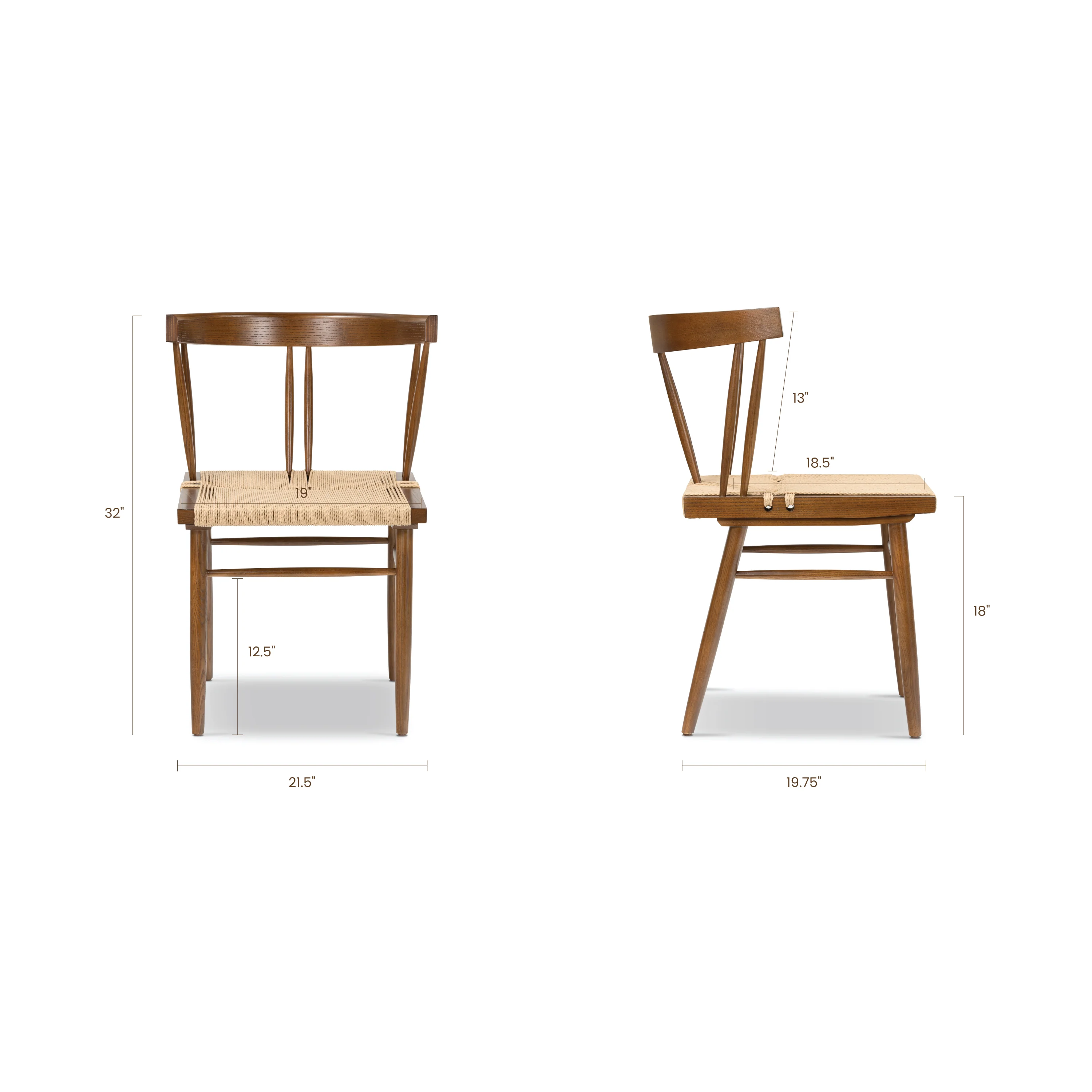 Ferrara Dining Chair | Walnut - Image 14