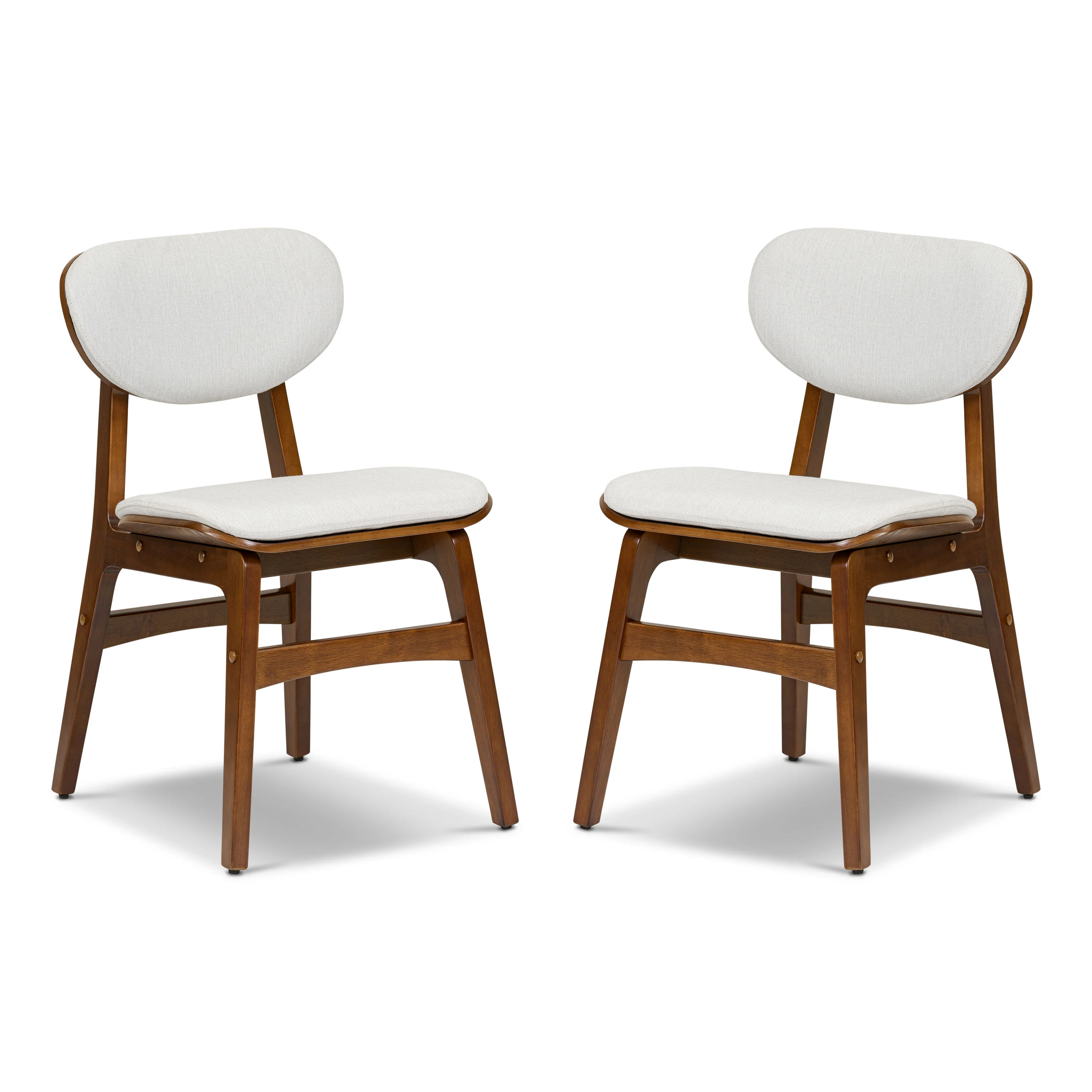 Finnley Dining Chair with Removable / Washable Covers | Pearlstone Ivory | Set of 2 - Image 3