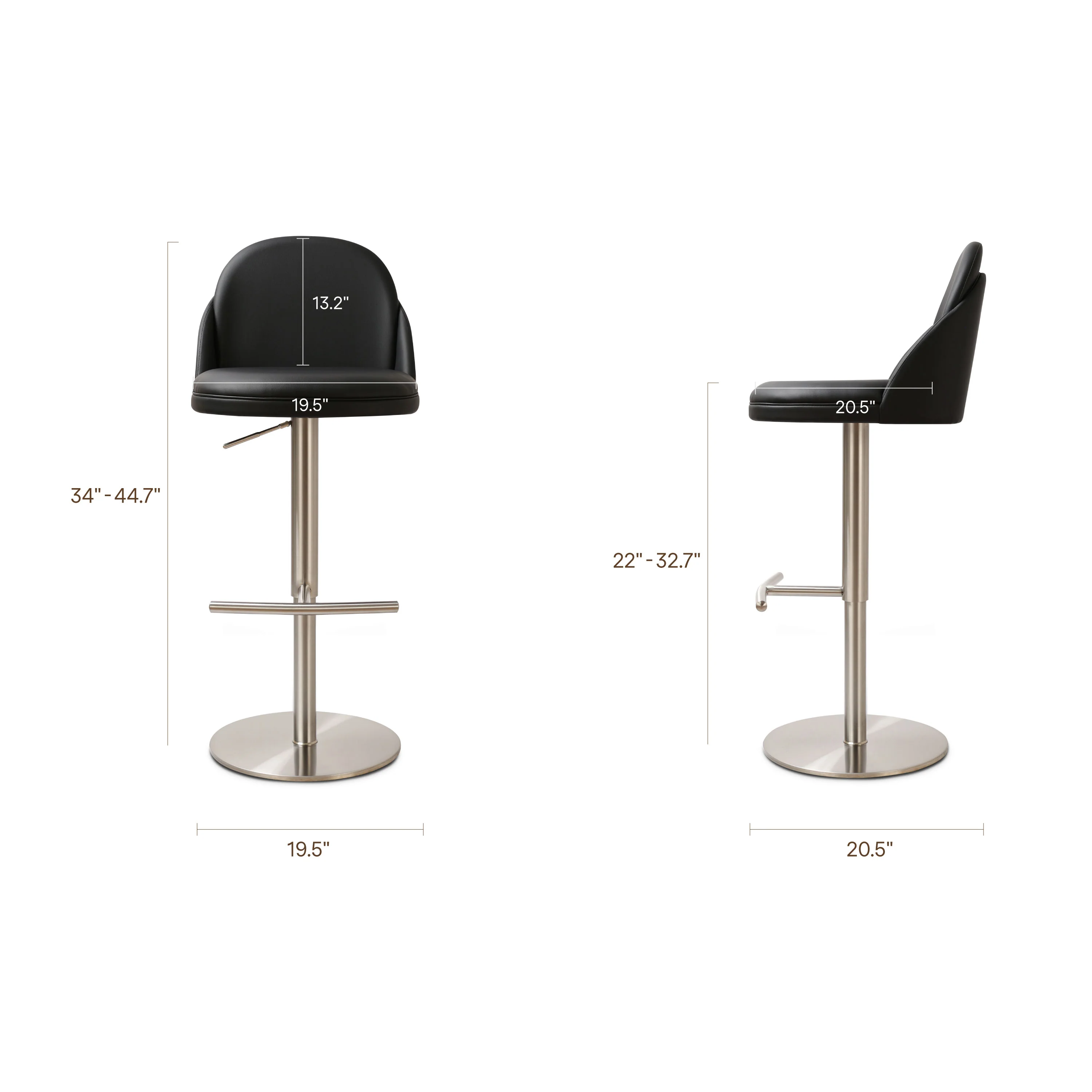 Finta Counter Stool | Black - Image 12