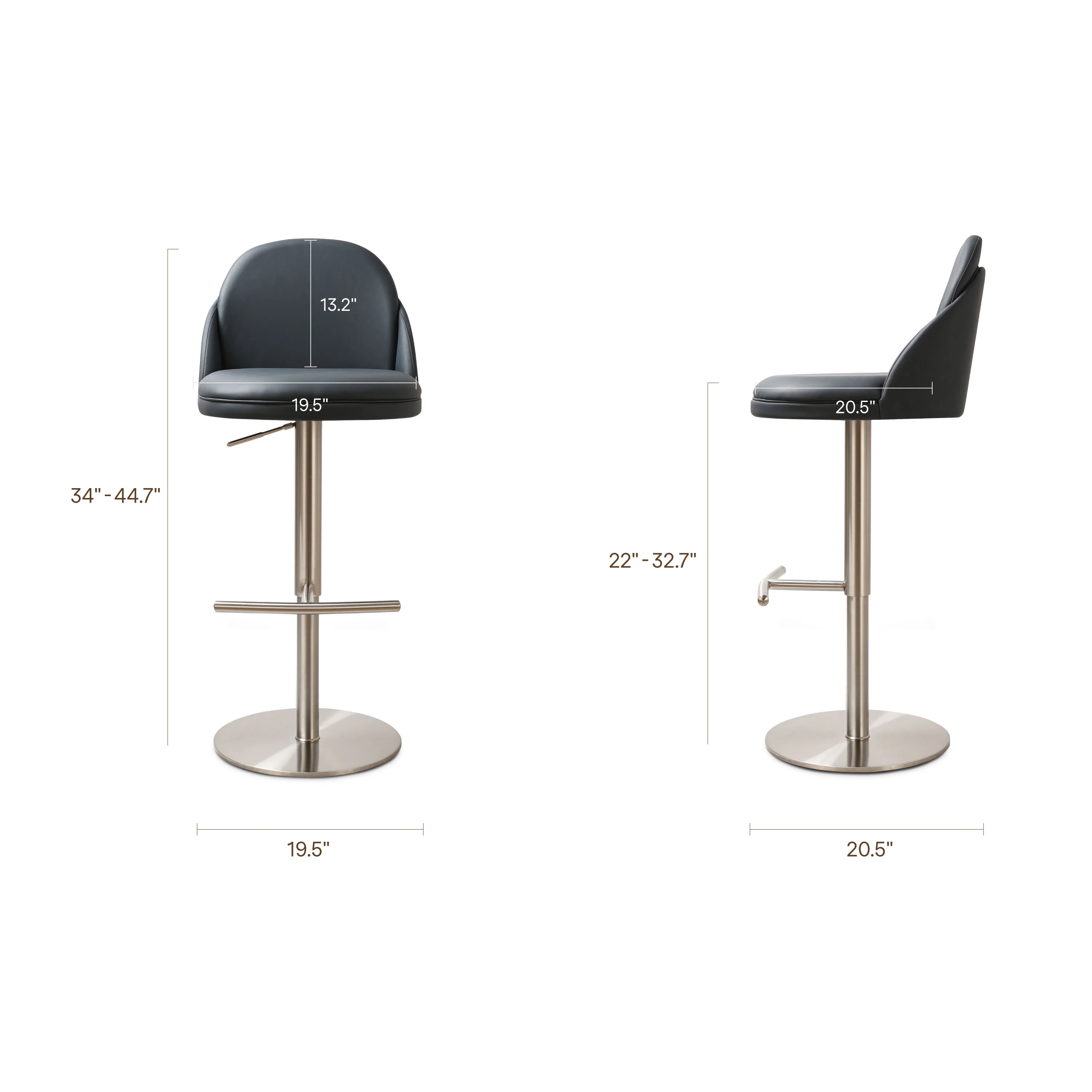 Finta Counter Stool | Navy Blue - Image 11