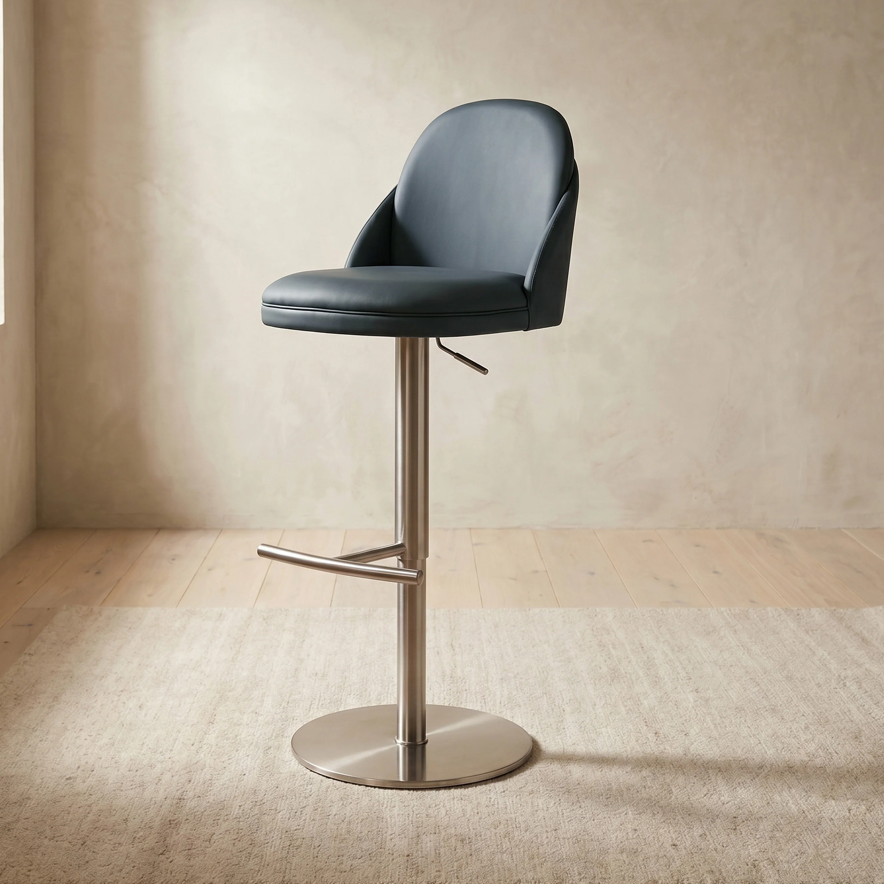 Finta Counter Stool | Navy Blue - Image 2