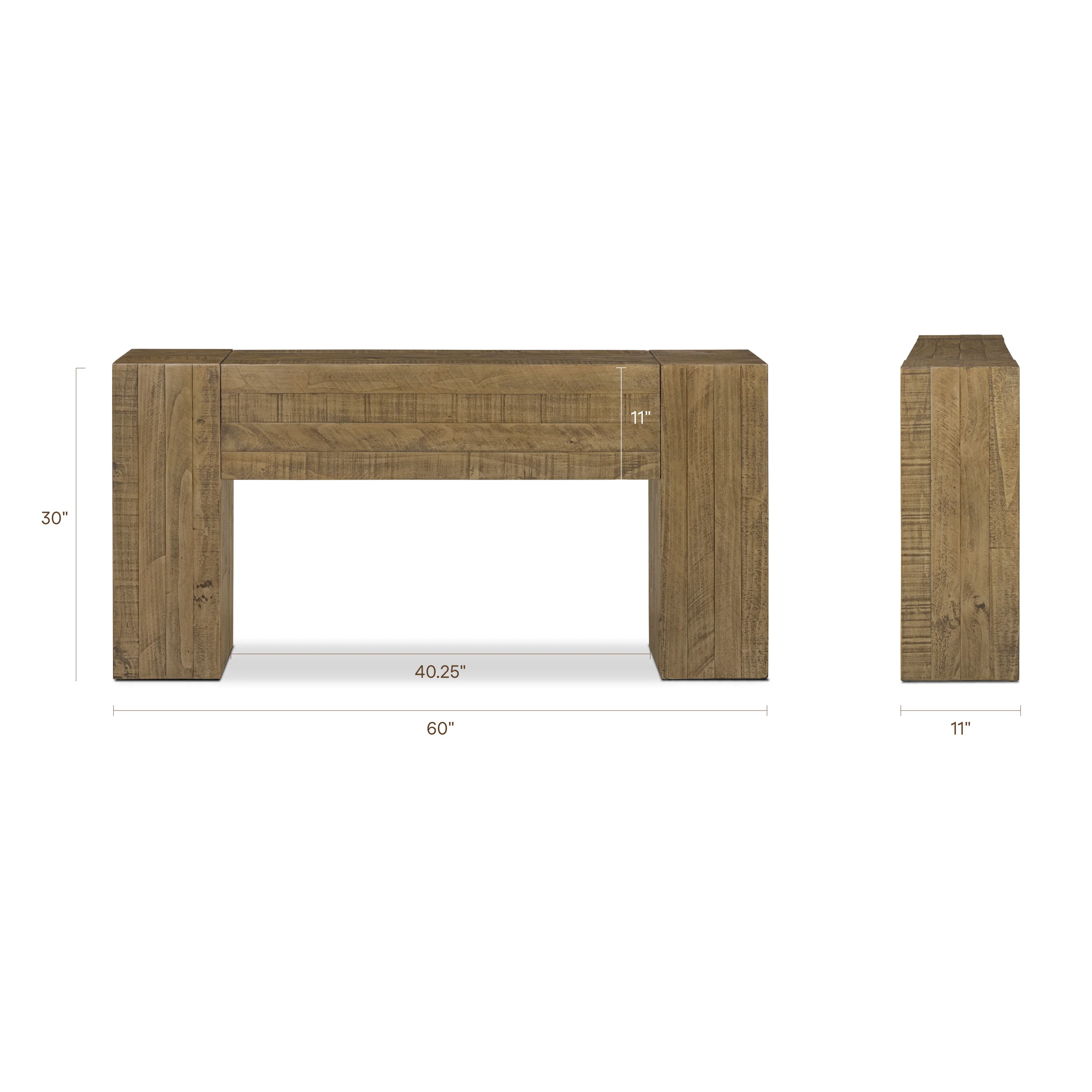 Frome Console Table (60") | Weathered Pine - Image 18