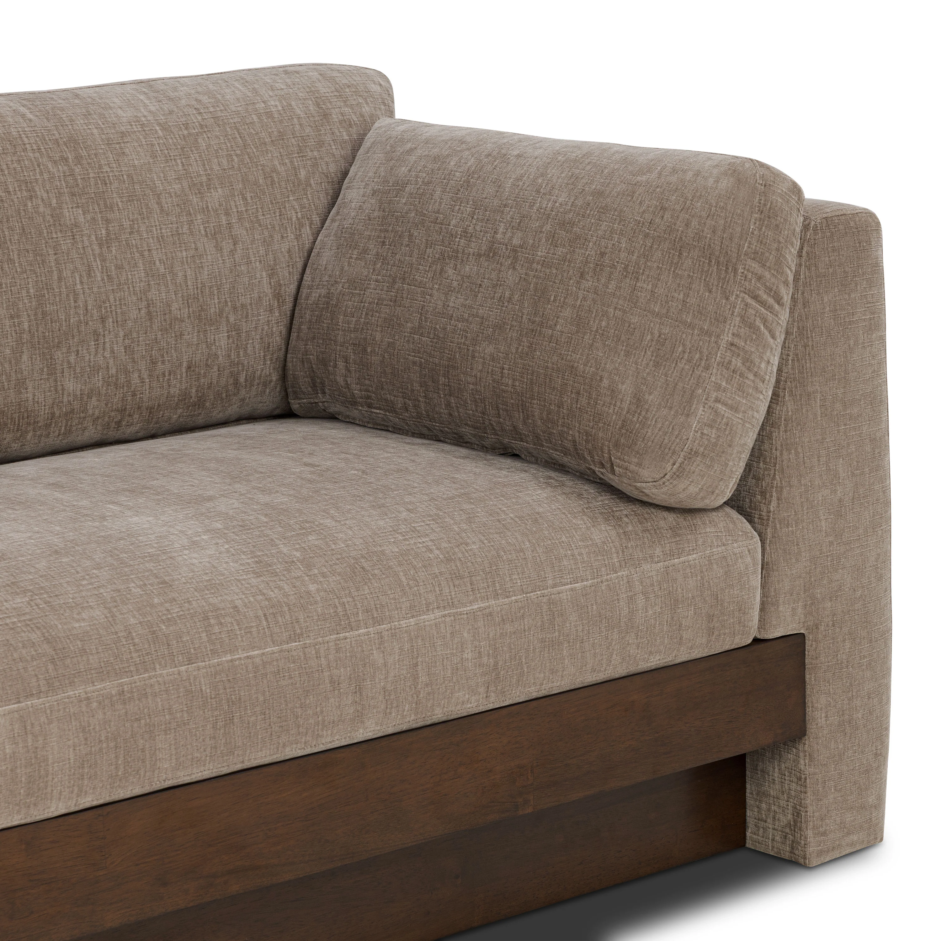 Geneva 99" Sofa | Taupe Brown - Image 14