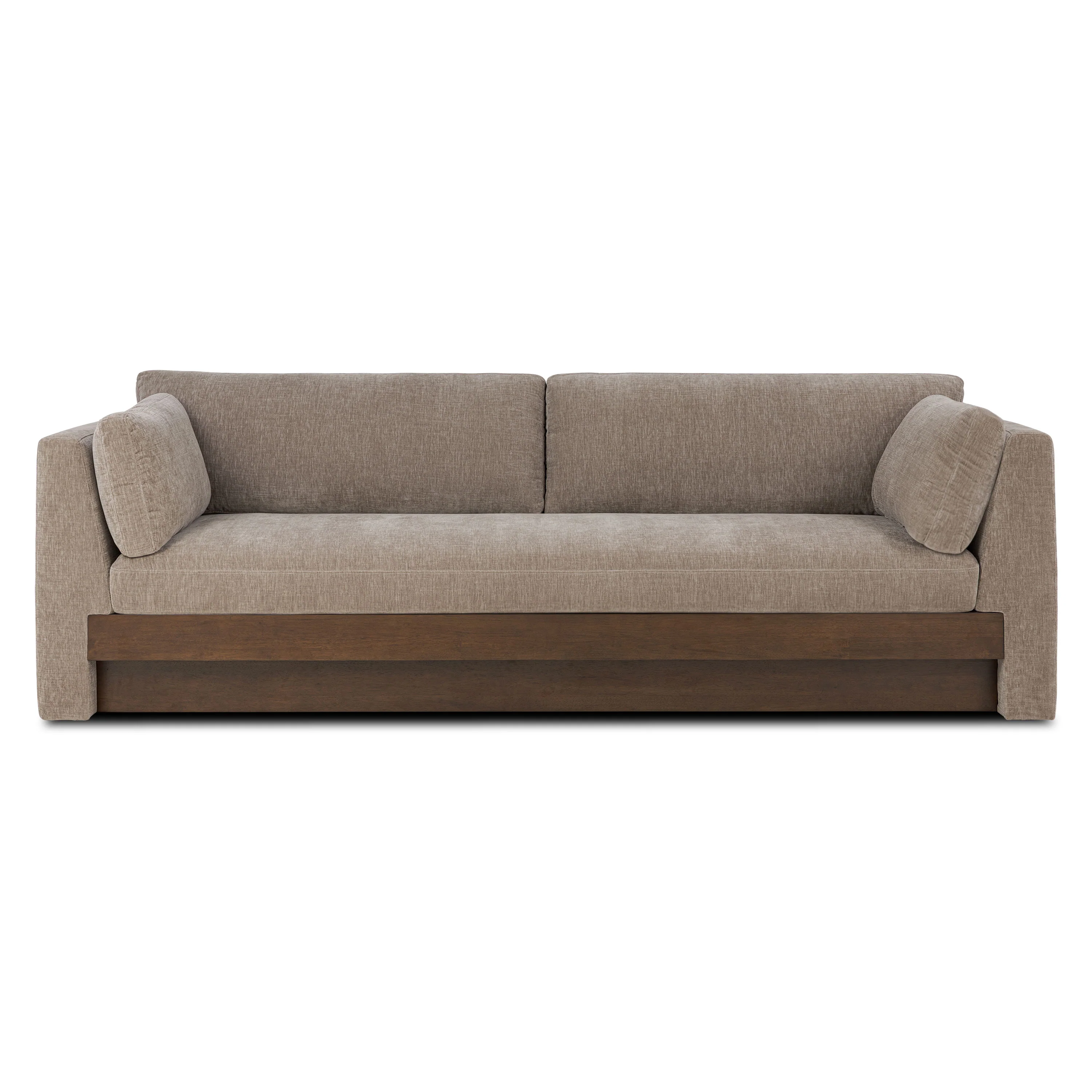 Geneva 99" Sofa | Taupe Brown - Image 4