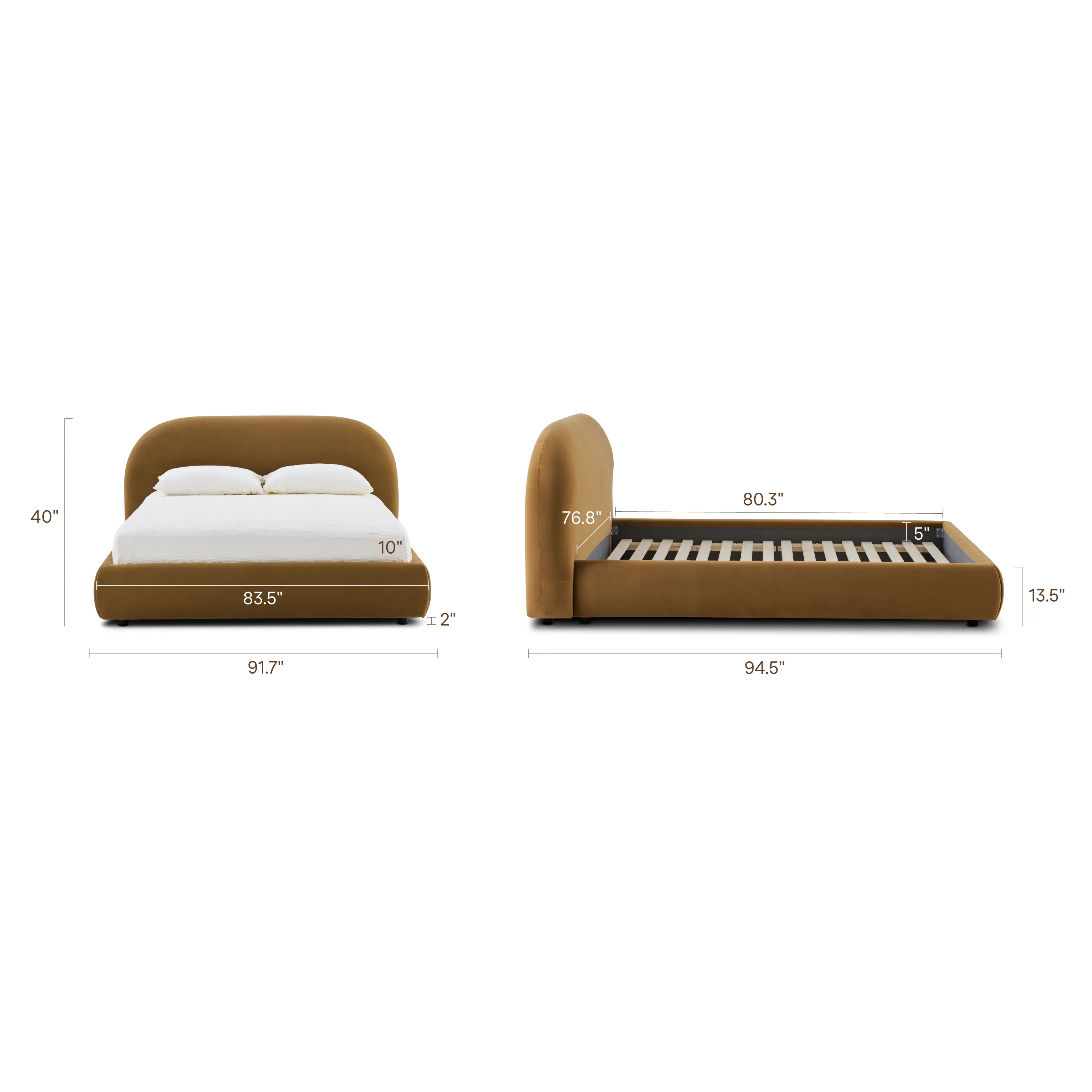 Genoa Bed | Cider Rust | King - Image 17