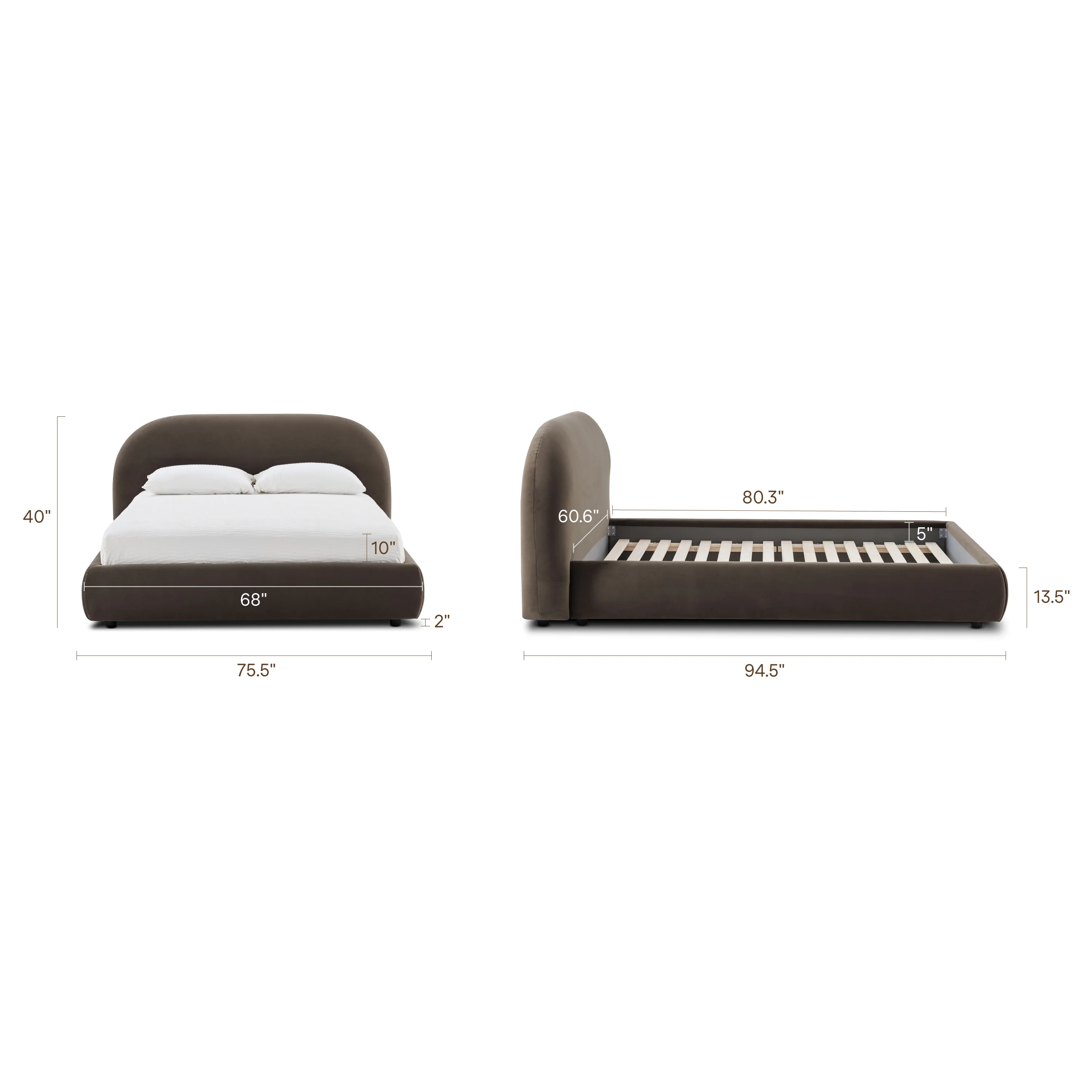 Genoa Bed | Shadow Brown | Queen - Image 17