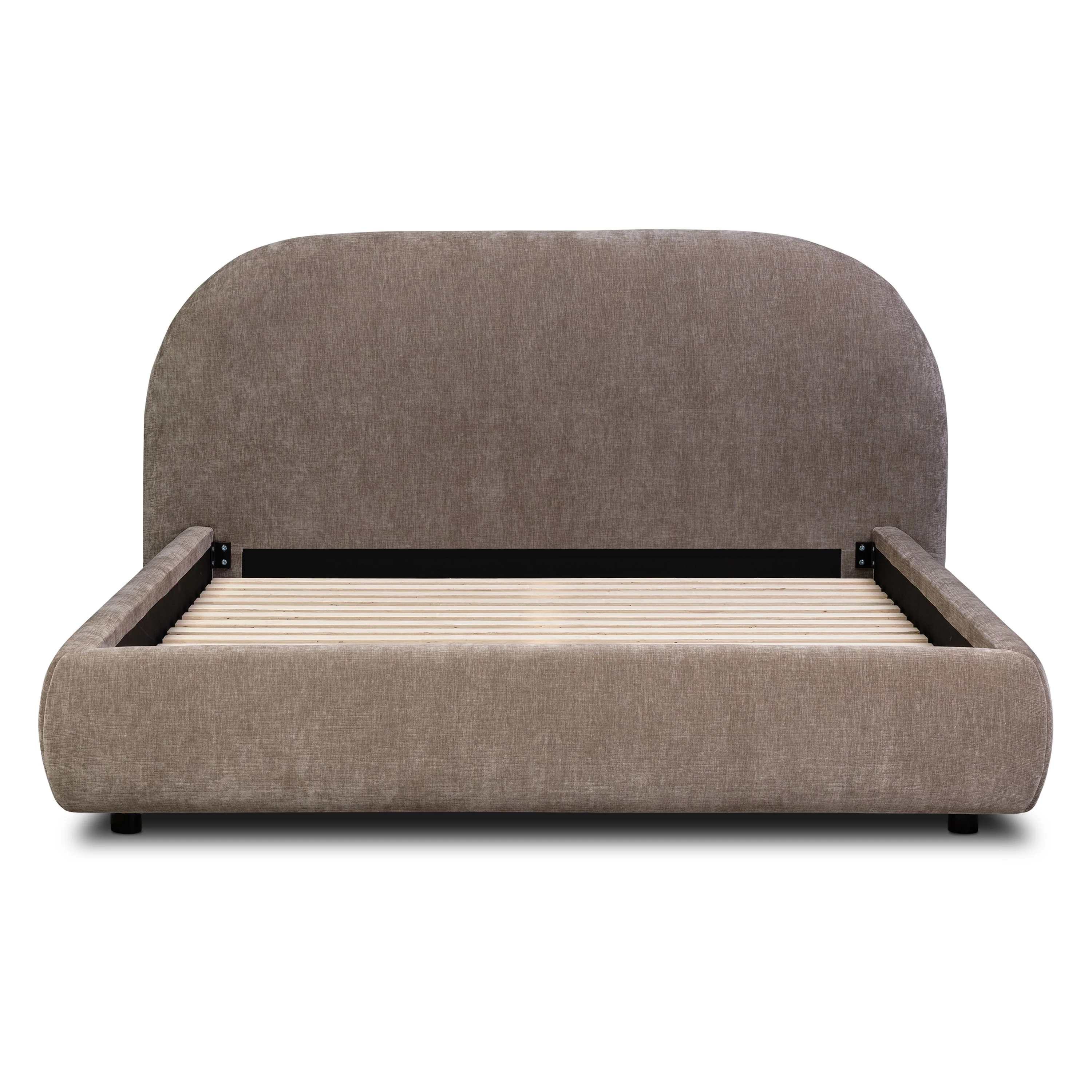 Genoa Bed | Taupe Brown | Queen - Image 4