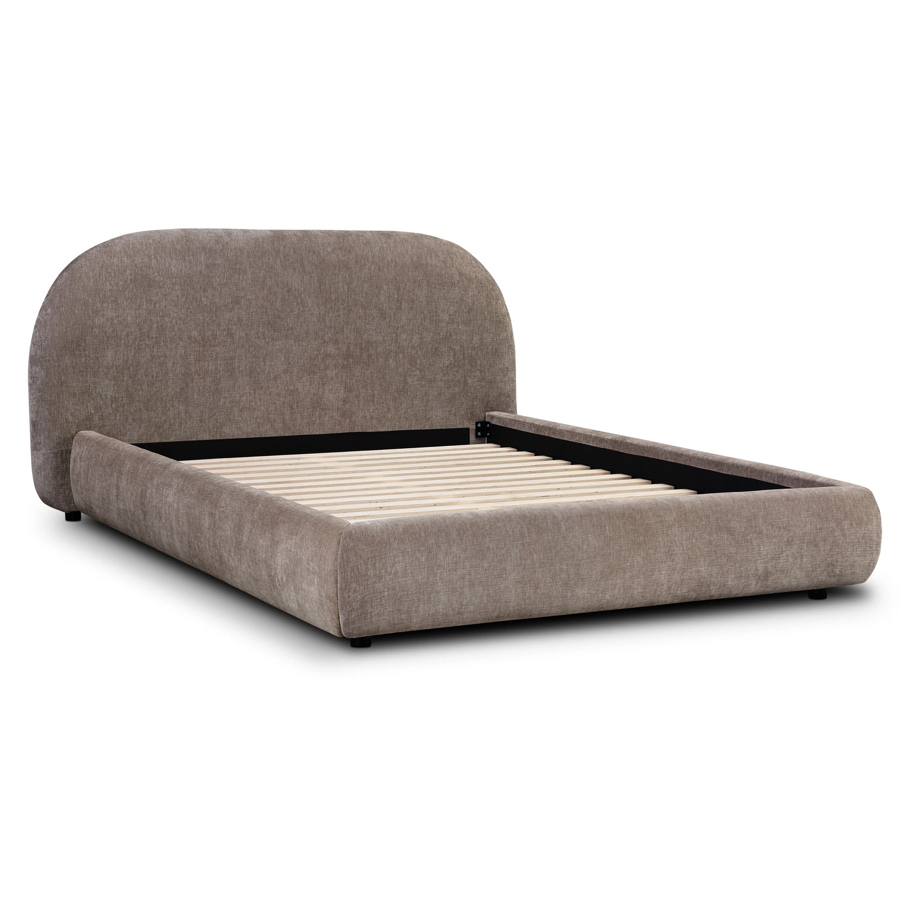 Genoa Bed | Taupe Brown | Queen - Image 5