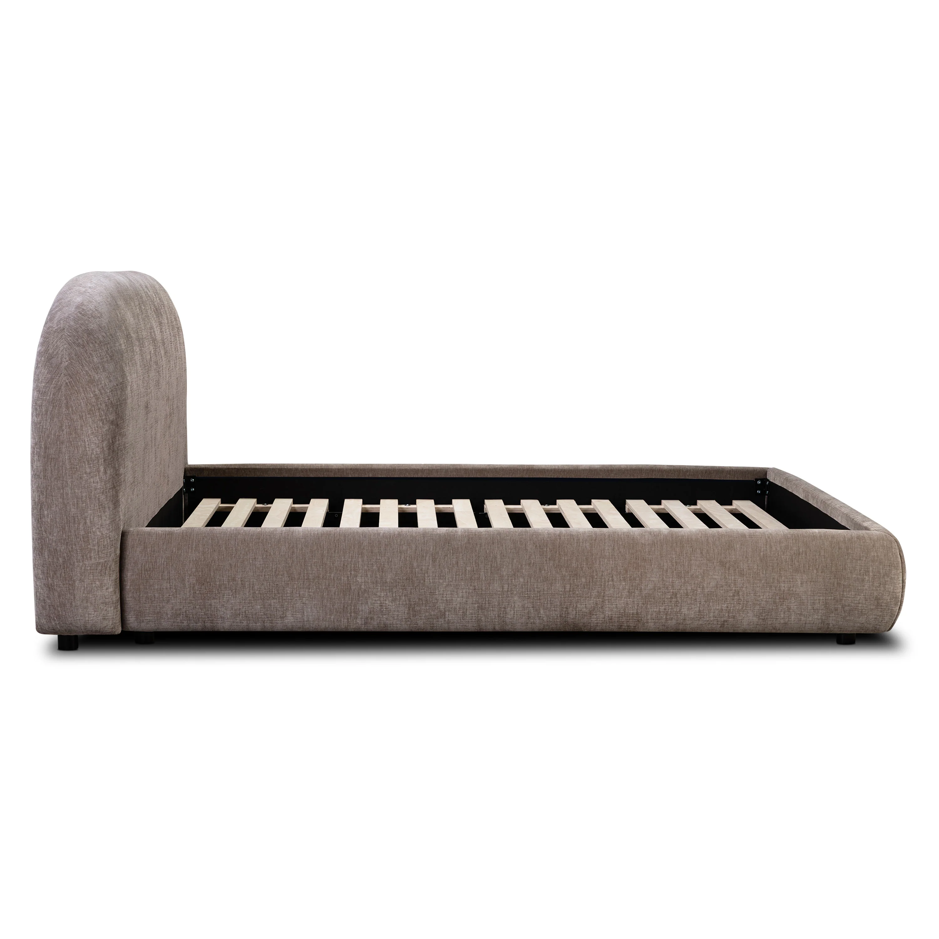 Genoa Bed | Taupe Brown | Queen - Image 6