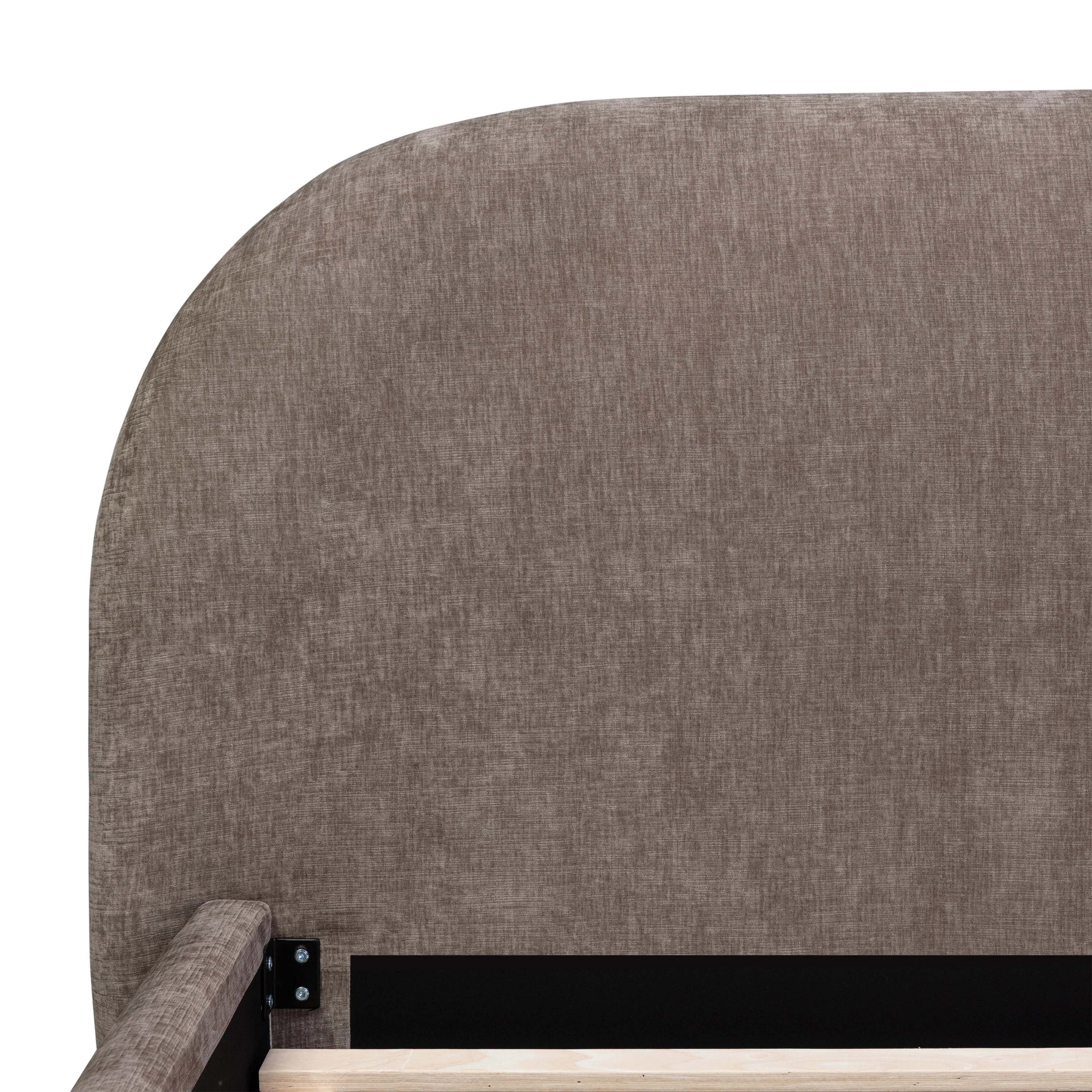 Genoa Bed | Taupe Brown | Queen - Image 8