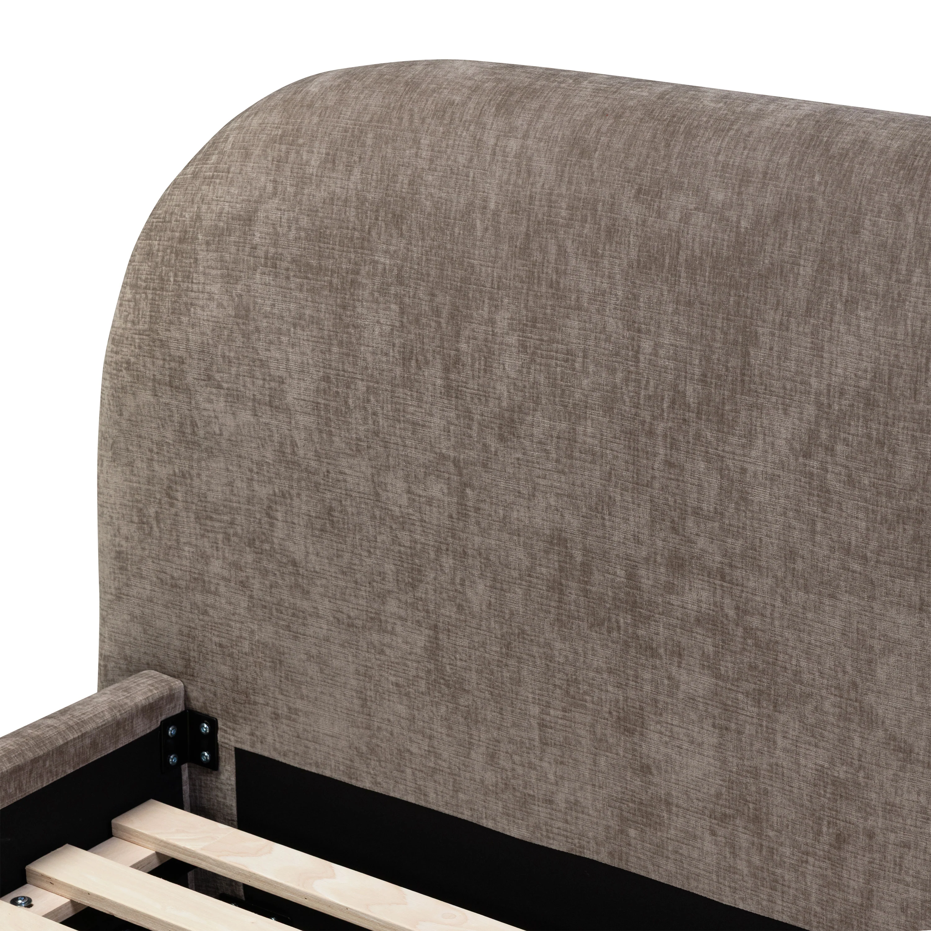 Genoa Bed | Taupe Brown | Queen - Image 9
