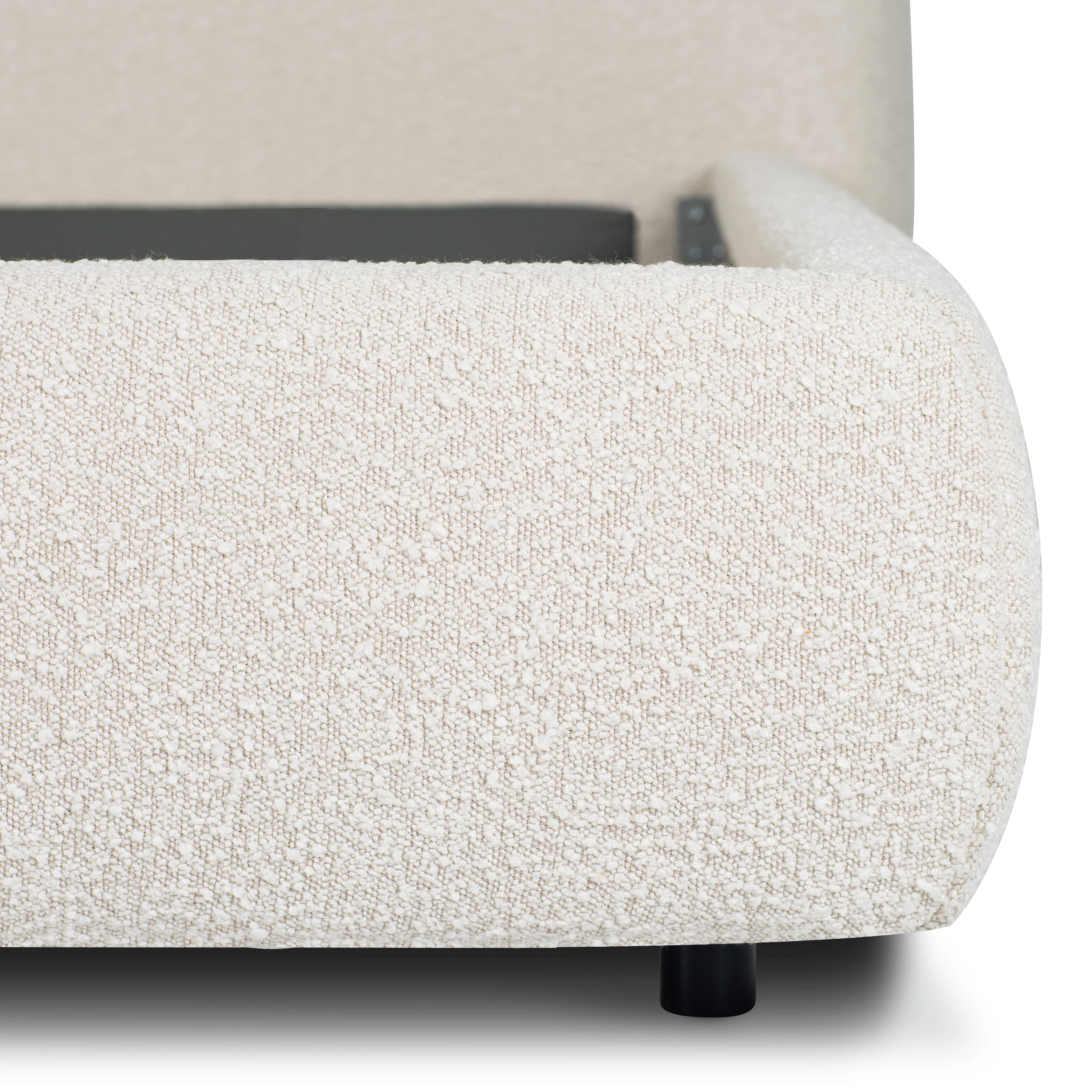 Genoa Bed | Crema White Boucle | King - Image 11