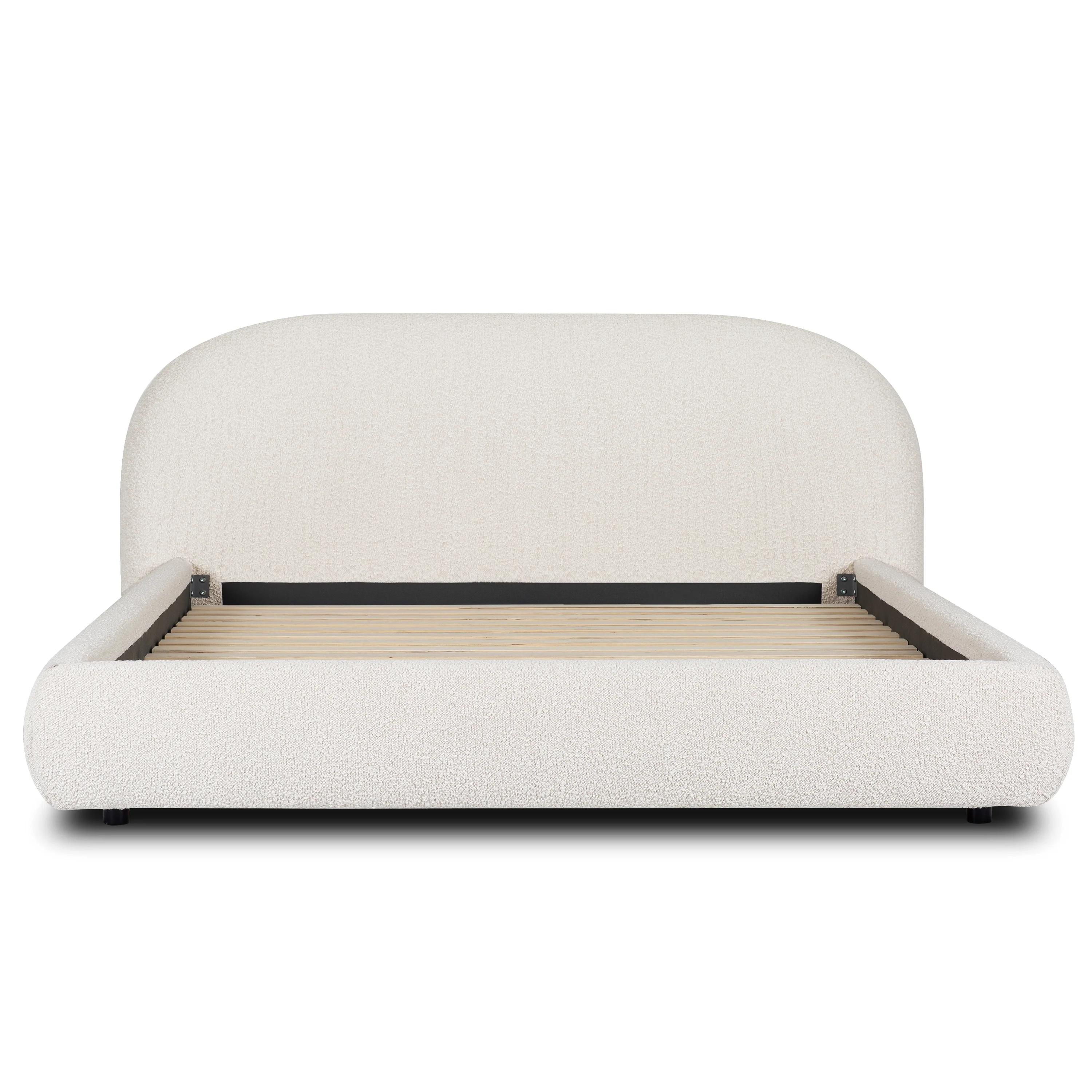Genoa Bed | Crema White Boucle | King - Image 3