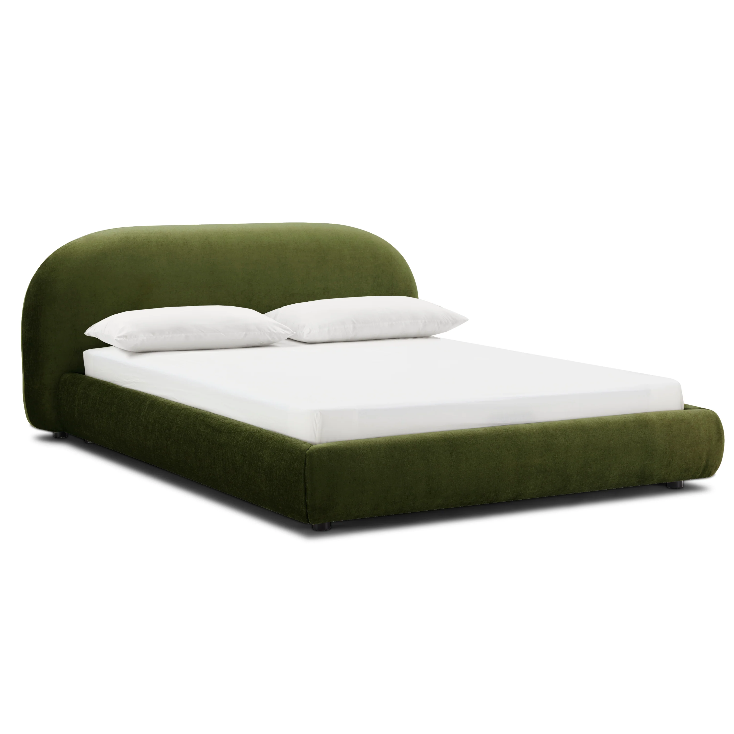 Genoa Bed | Distressed Green Velvet | King - Image 5